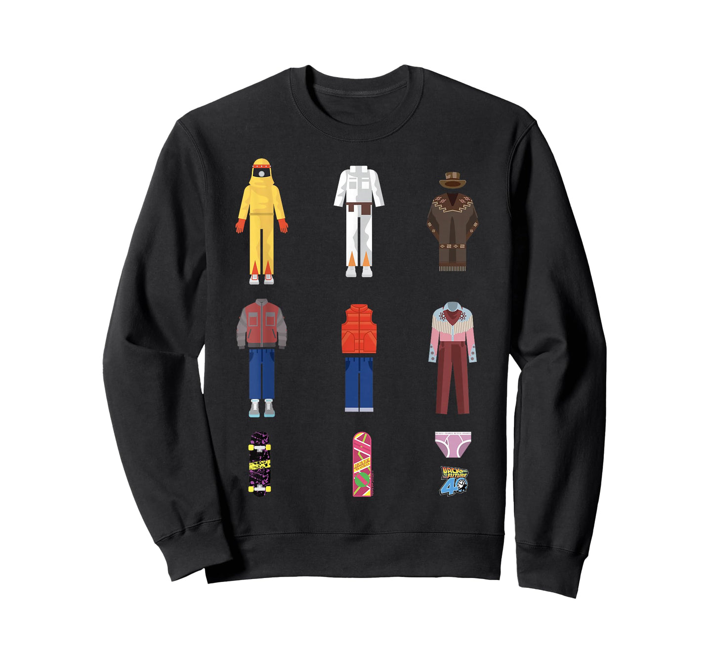 Back to The Future 40th Anniversary Iconic Outfits T-Shirt