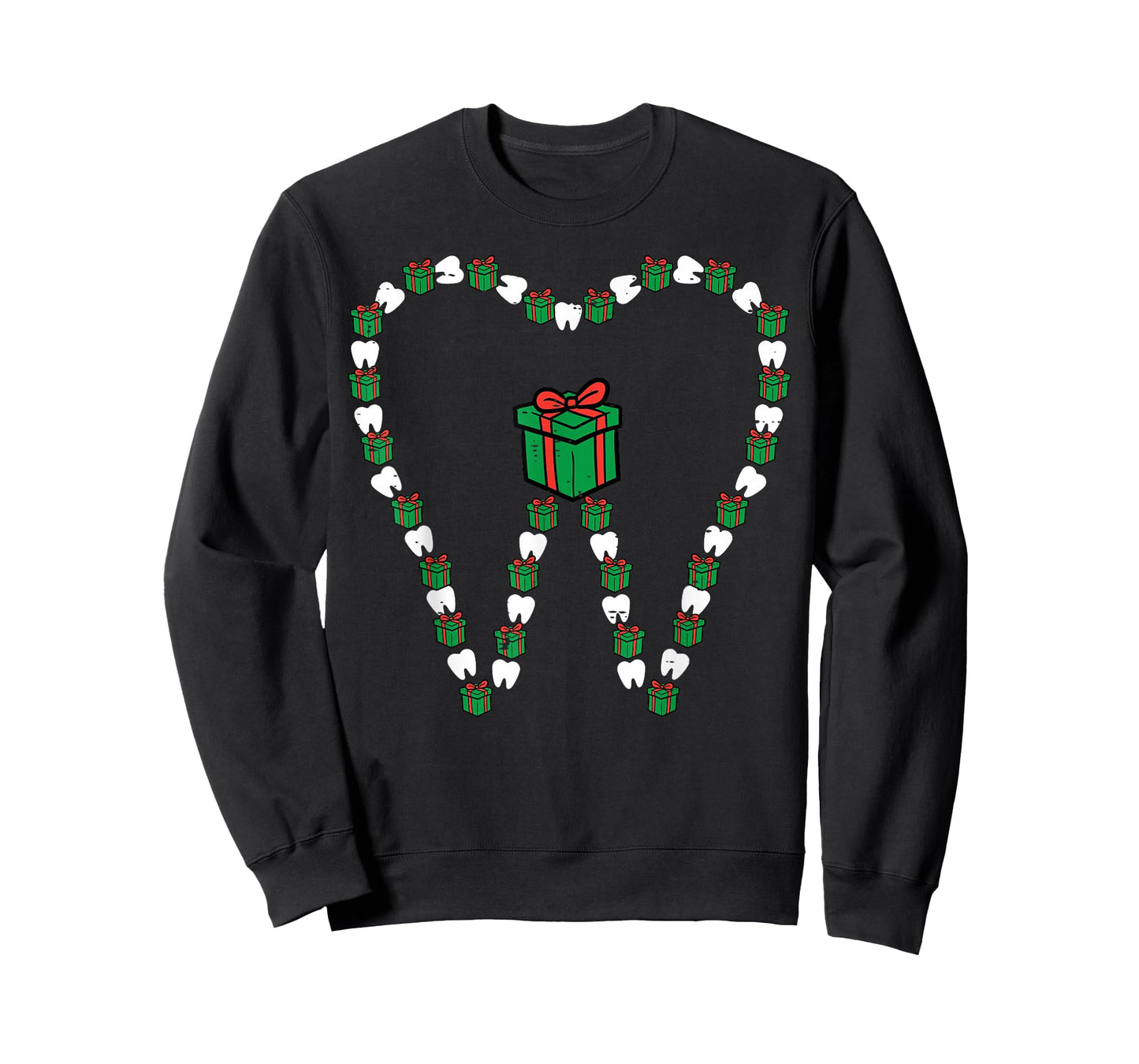 Christmas Tooth Cute Xmas Teeth Dental Hygiene Dentist Women T-Shirt