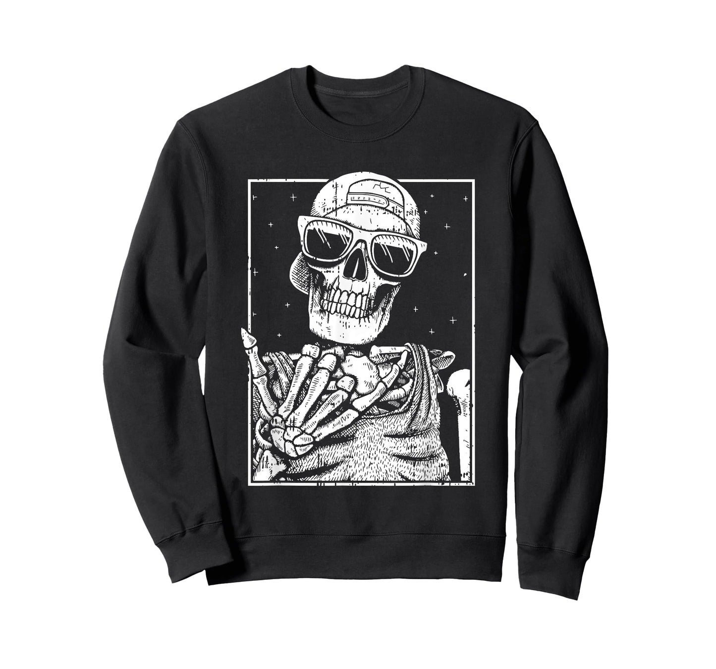 Skeleton Rock Hand Halloween Costume Cool Rock Music Rocker T-Shirt