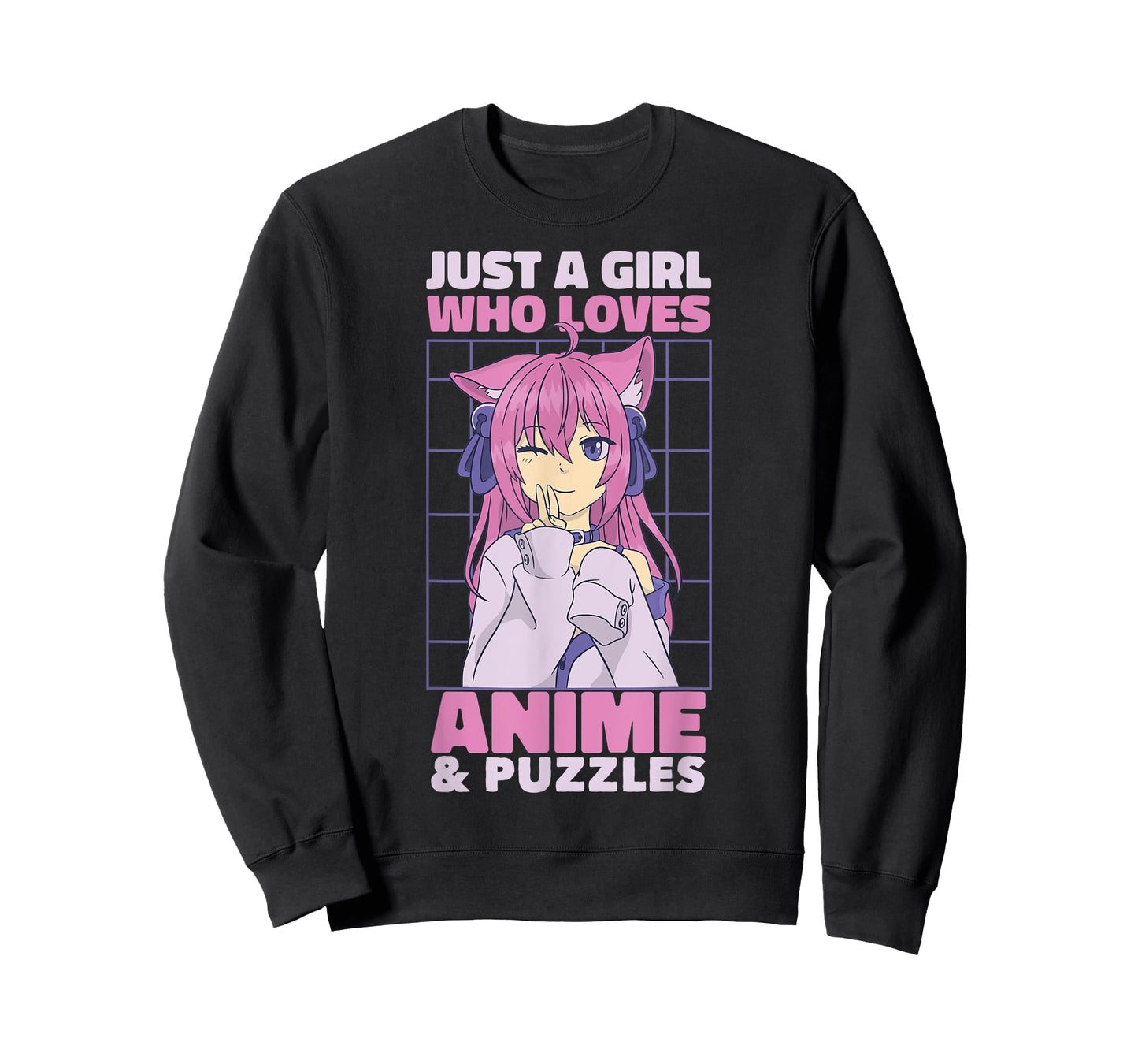 Just A Girl Who Loves Anime | Cute Anime and Puzzles T-Shirt