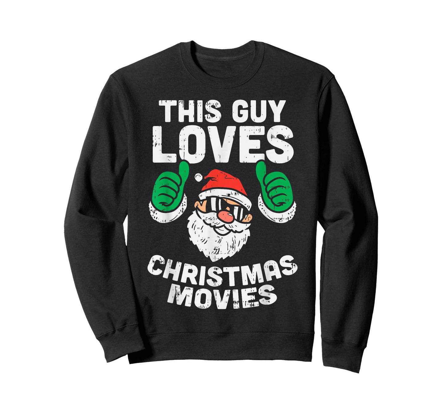 This Guy Loves Christmas Movies Santa Matching Xmas Men Gift T-Shirt