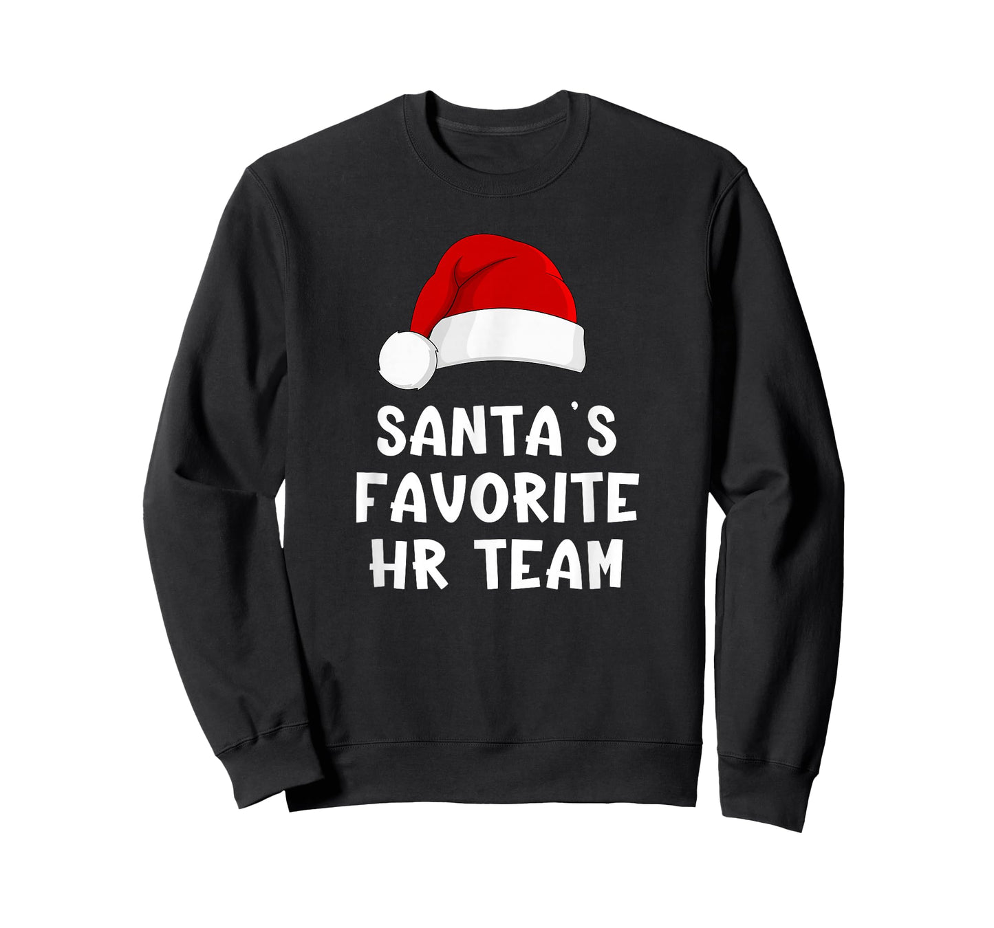 Christmas Santa's Favorite HR Team Funny Human Resources T-Shirt