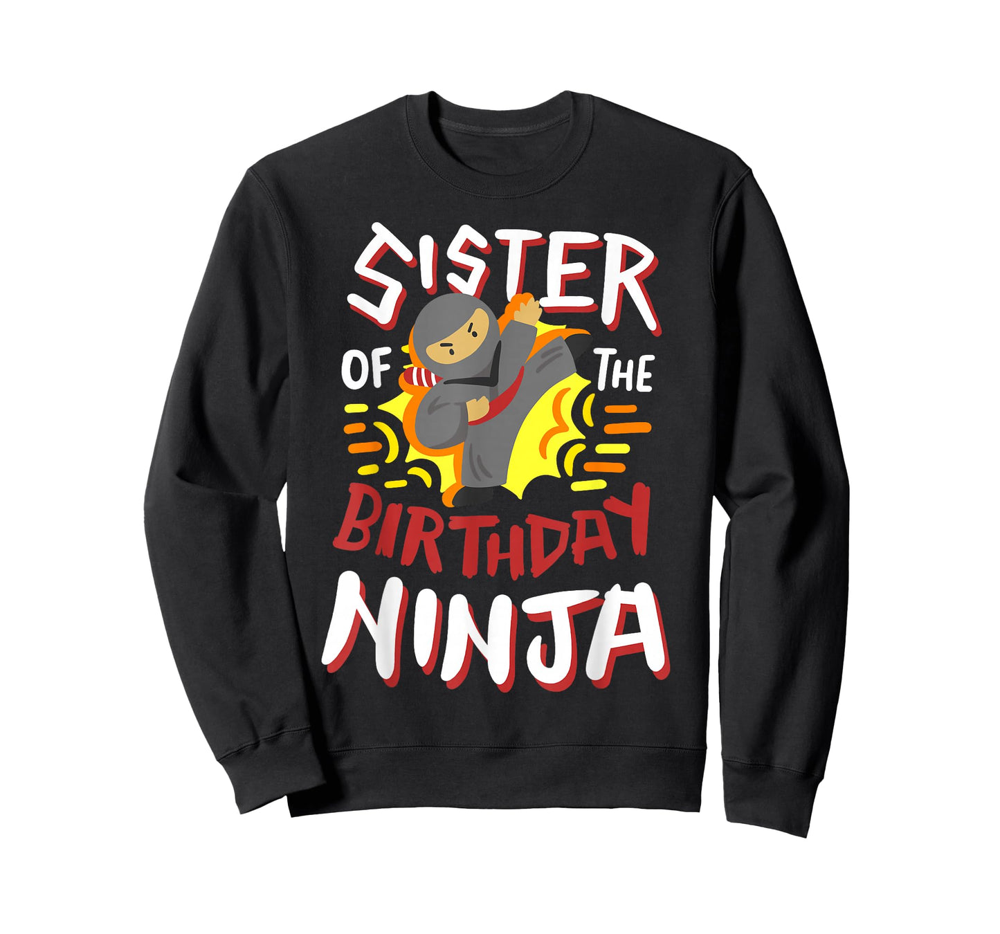Sister Of The Birthday Ninja Karate Kids Bday Party Family T-Shirt