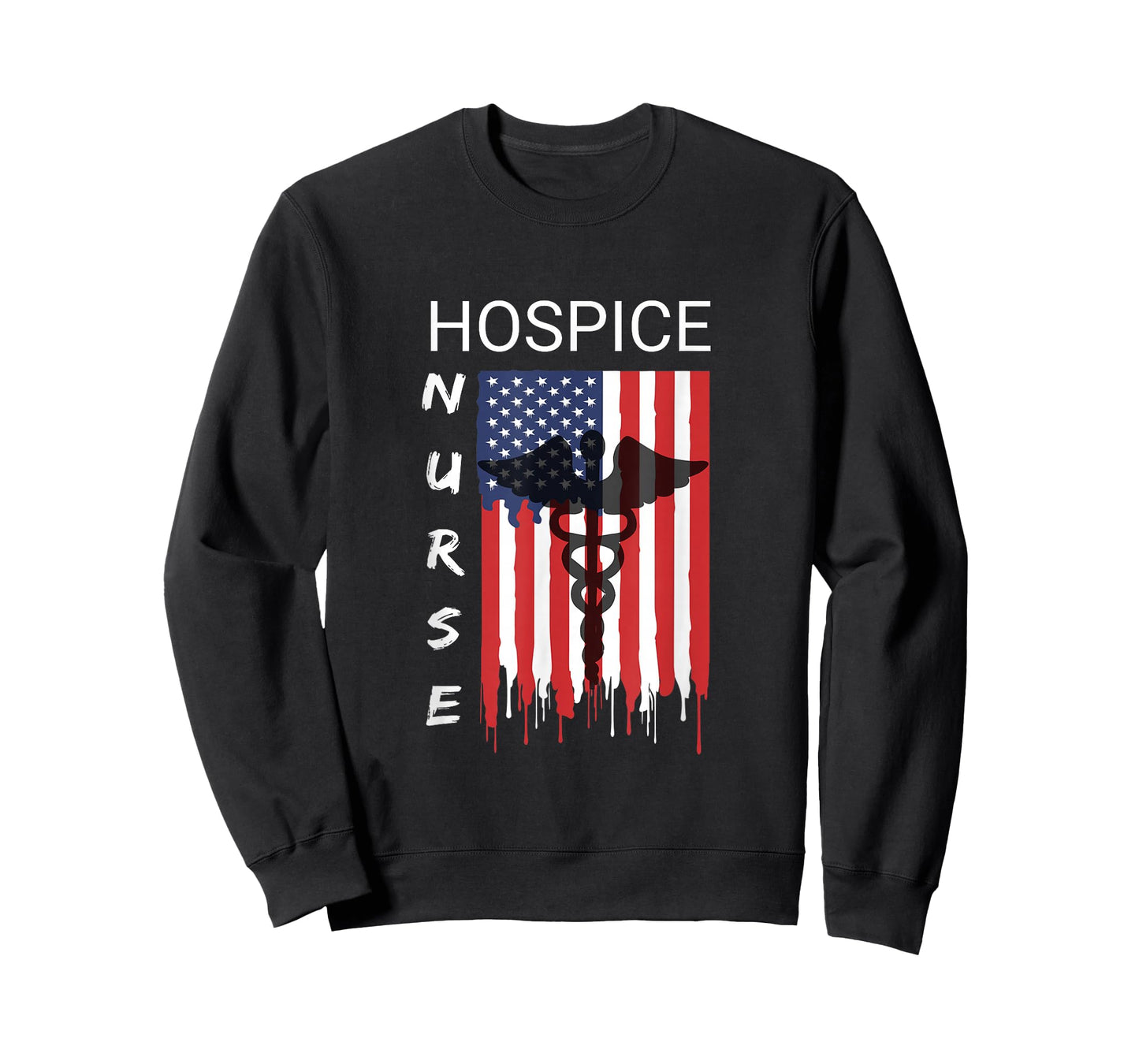 Hospice Nursing Proud & Cool US Flag Patriot Shirt T-Shirt