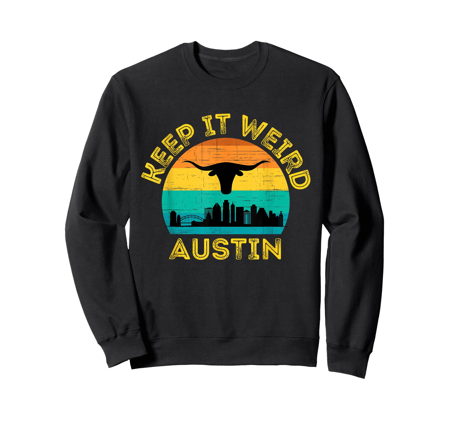 Vintage Austin, Texas Keep It Weird Sunset T-Shirt