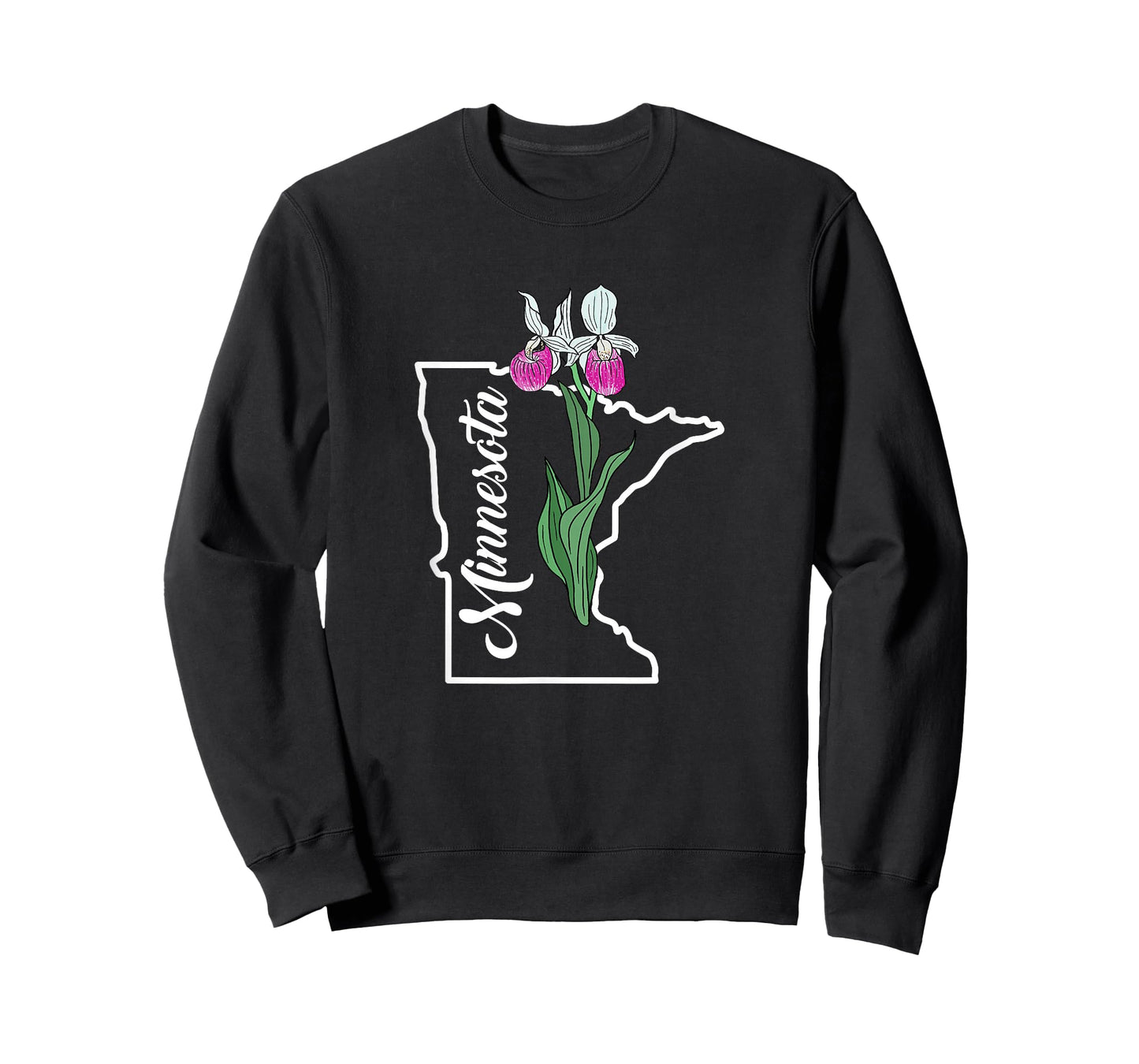 Minnesota Pink Lady's Slipper Flower T-Shirt