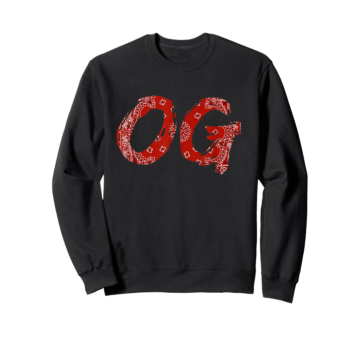 OG Shirt Original Gangster Compton Red Bandana-Print T-Shirt