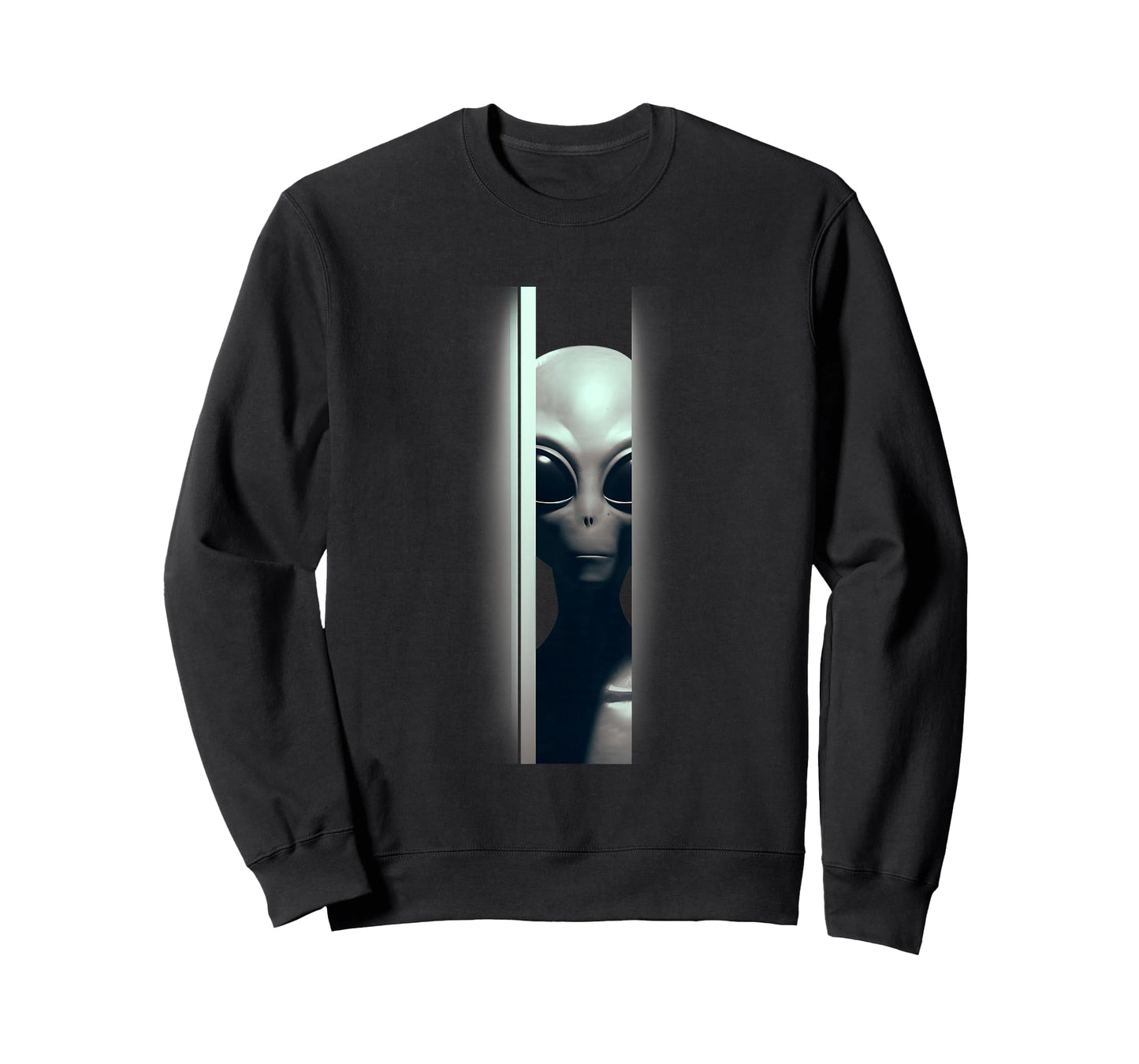 Alien Peeking Zeta-Reticuli Ufonaut UFO Abduction Sci-fi T-Shirt