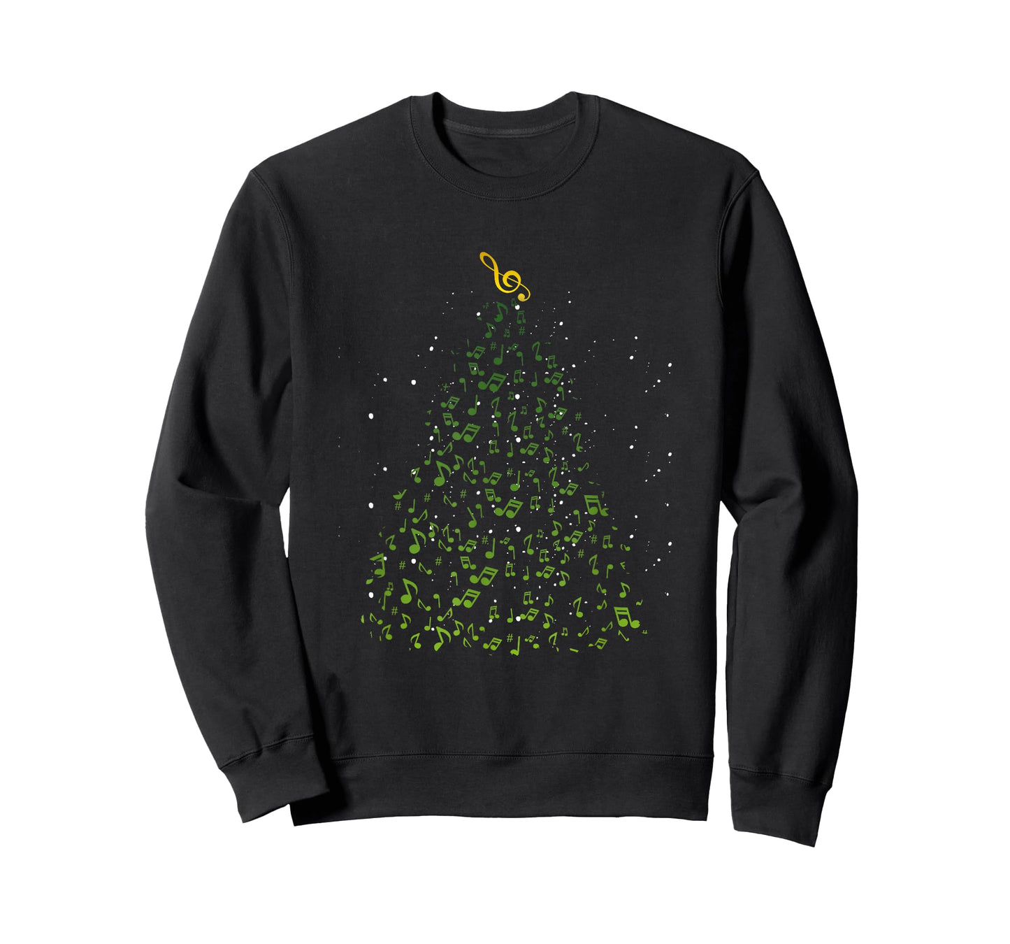 Musical Notes Funny Music Lover Musician Christmas Apparel T-Shirt