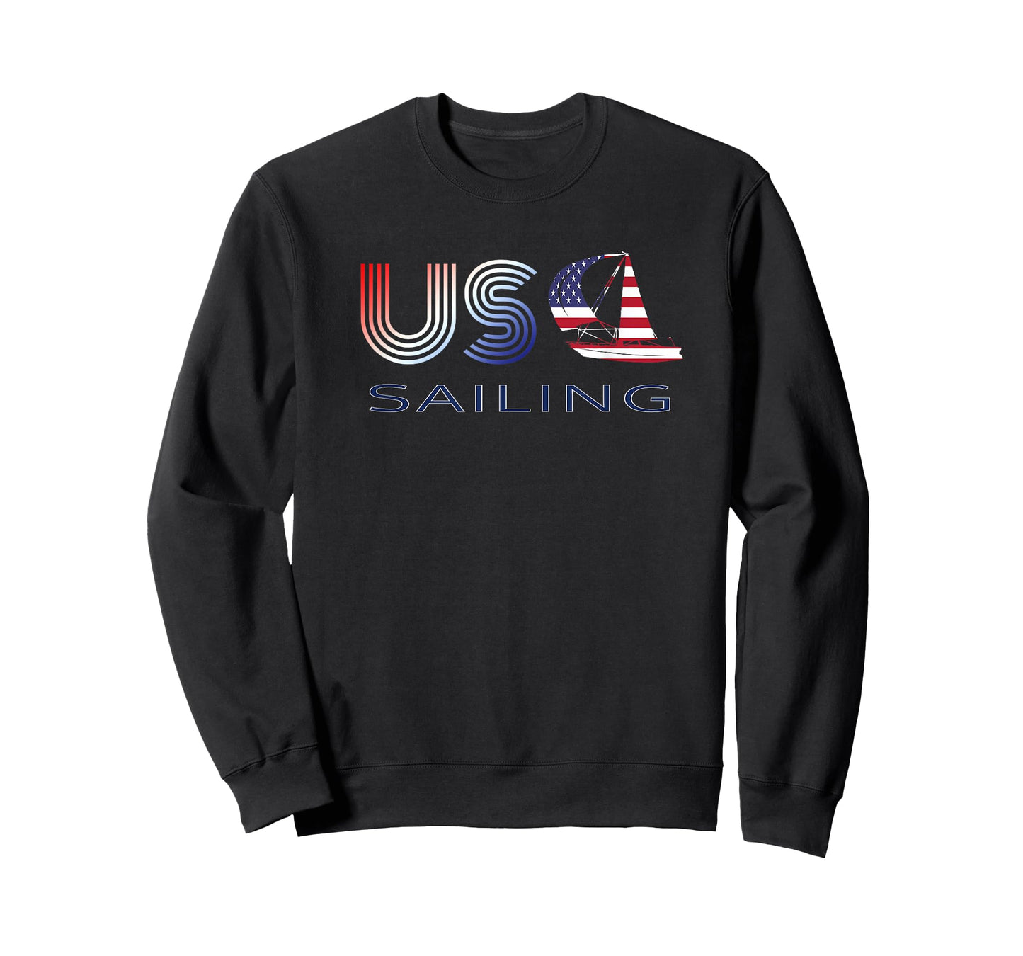 Nautical Patriotic USA Team Sports Sail American Sailing T-Shirt