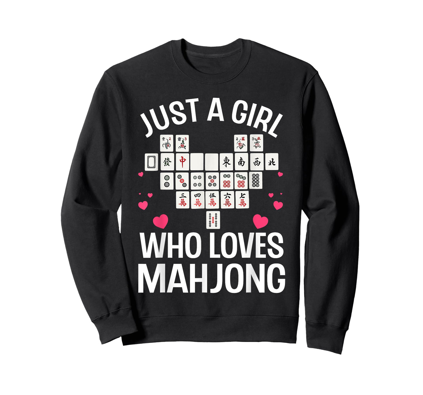 Funny Mahjong Design For Girls Women Chinese Mahjong Players T-Shirt