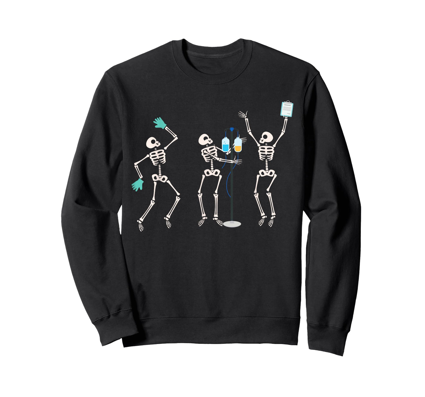 Medical Skeleton Dance Funny Healthcare Halloween Doctor Tee T-Shirt