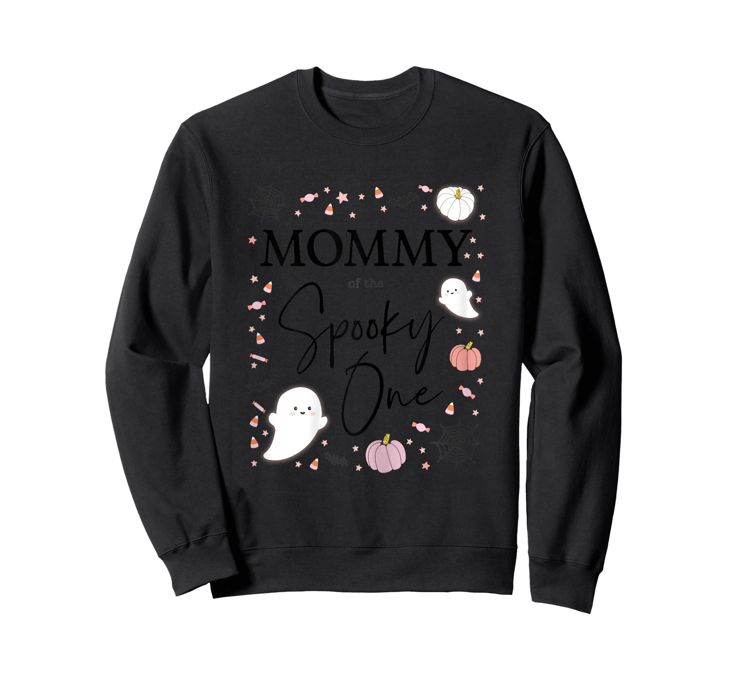 Mommy of the Spooky One Girl First Birthday Pink Halloween T-Shirt