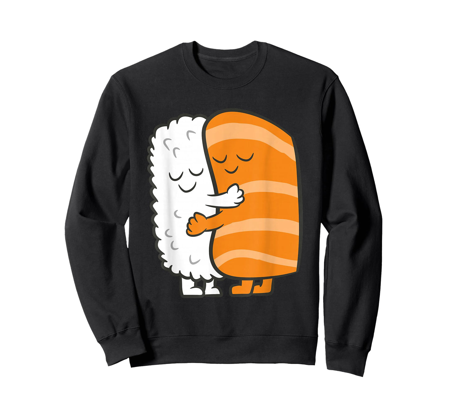 Sushi Hugging Kawaii Sushi Japanese Salmon Hugging Sushi T-Shirt