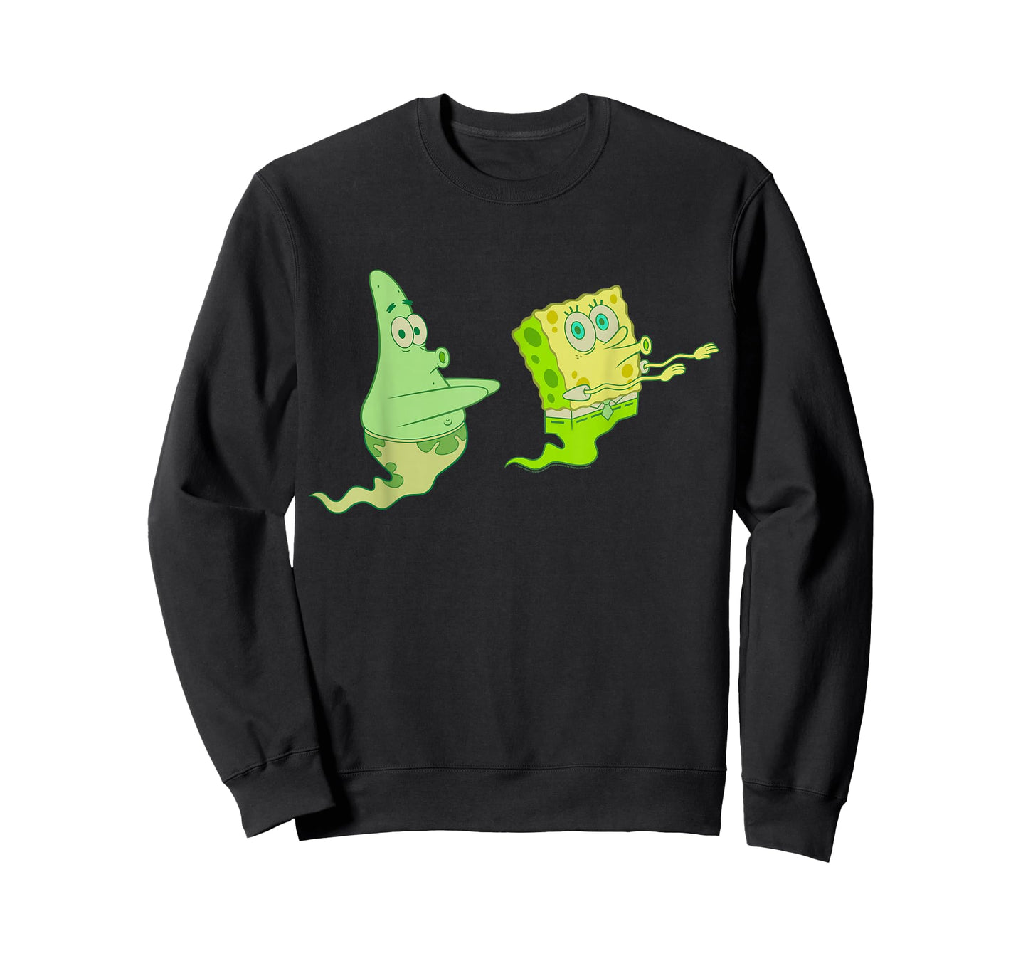 SpongeBob SquarePants Halloween Patrick Star Green Ghost T-Shirt