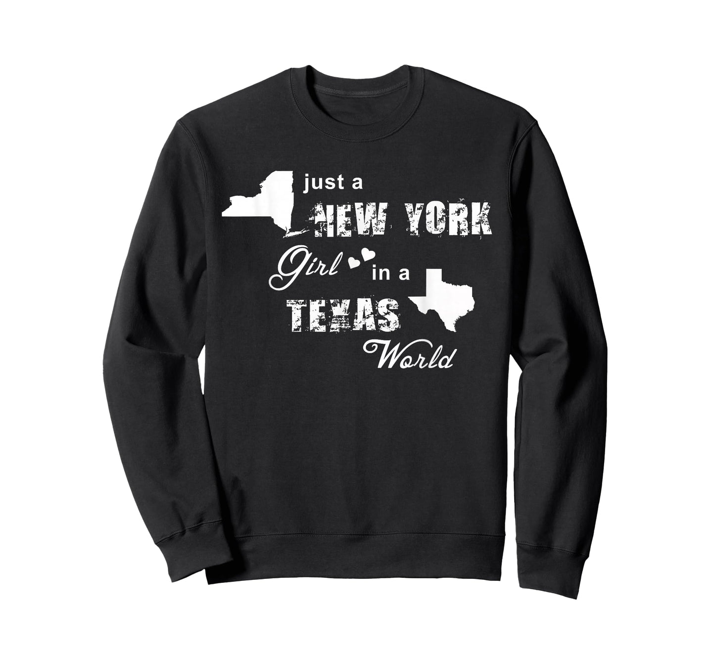 Just a New York girl in a Texas world t shirt printing T-Shirt