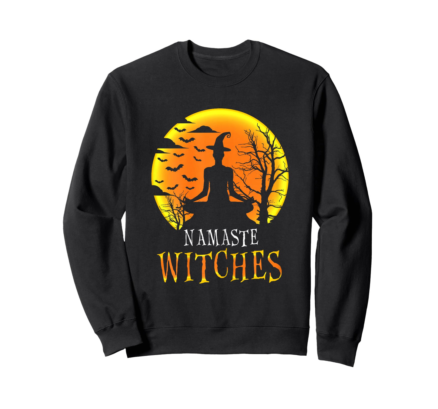 Yoga Funny Namaste Witches Halloween Girls Women Gift T-Shirt