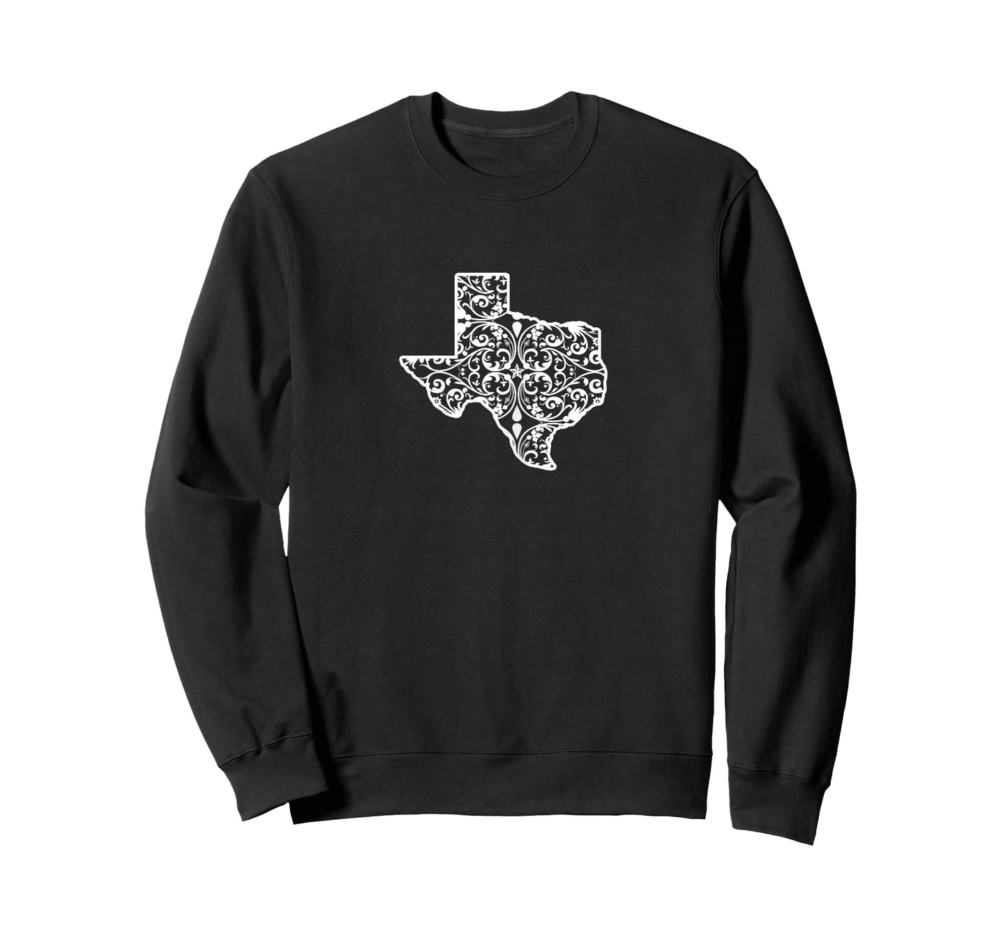 Texas Floral White Pattern for Texas Ladies and TX Girls T-Shirt