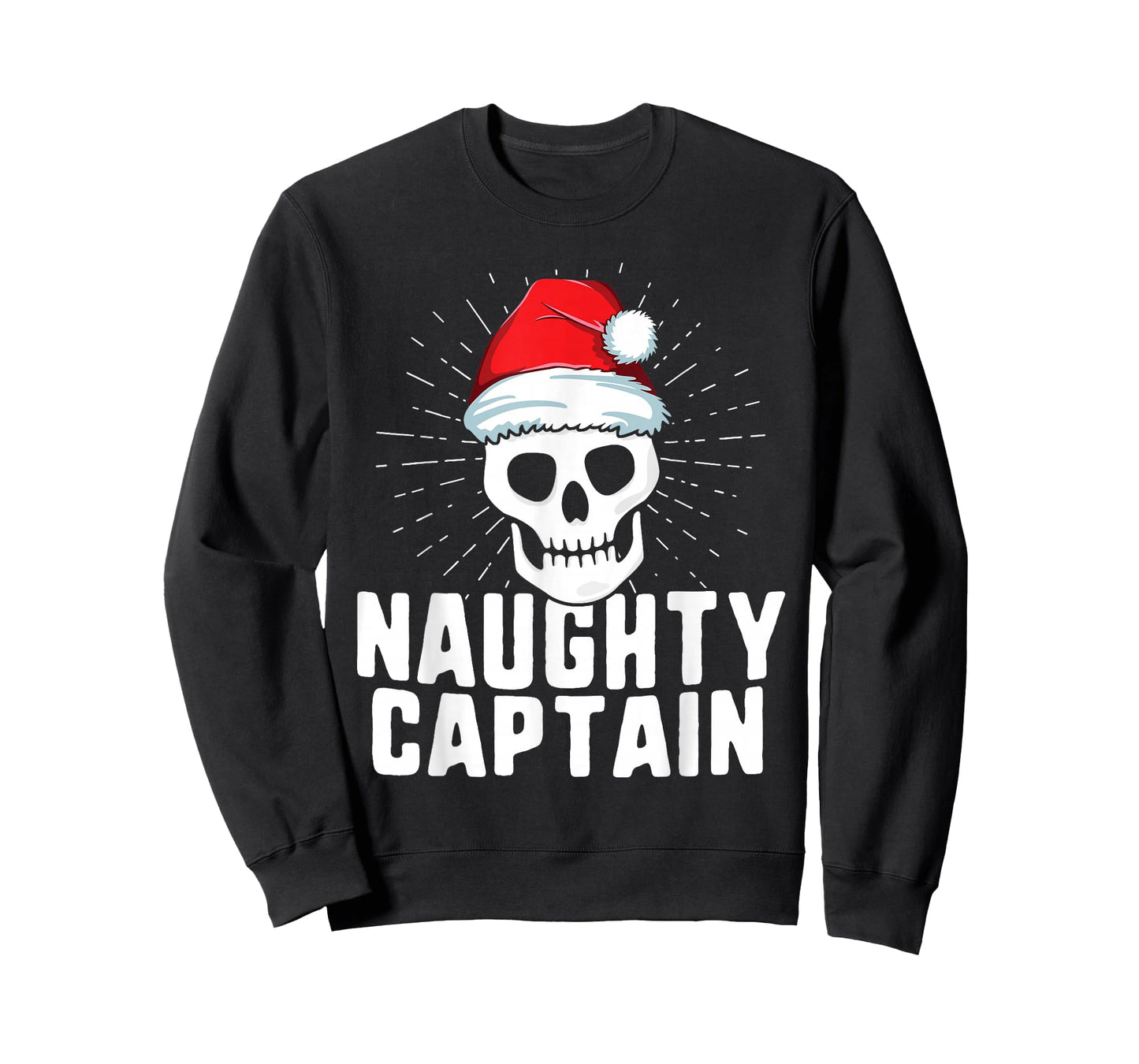 Naughty Captain Sailing Boat Xmas Inappropriate Christmas T-Shirt