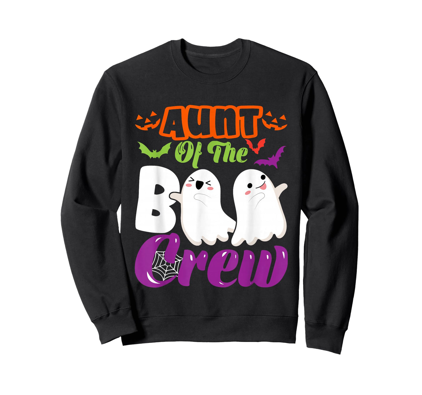 Aunt Of Boo Halloween Crew Costume Boo Ghost Lover Family T-Shirt