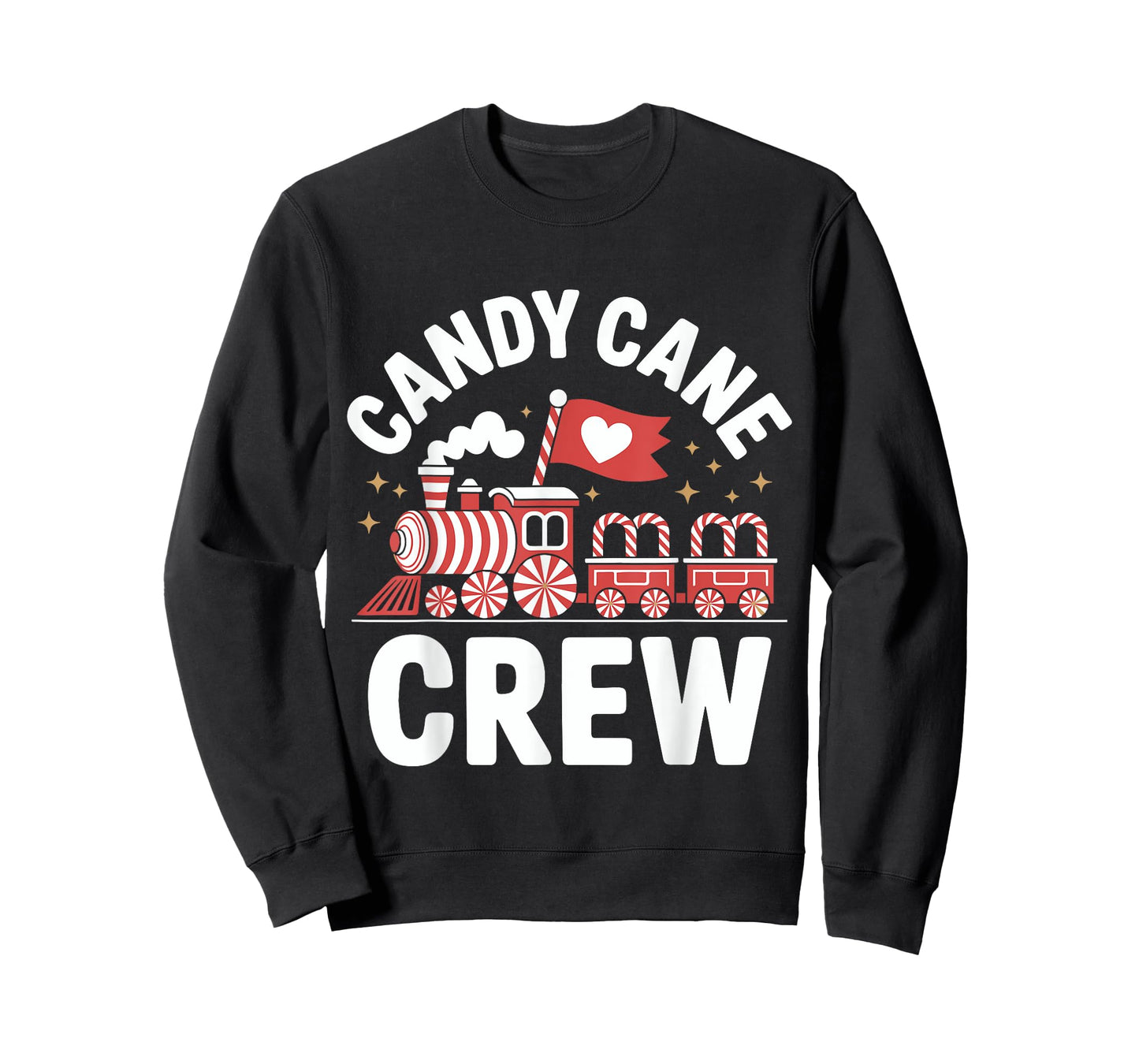 Candy Cane Crew Peppermint Train Men Women Kids Family T-Shirt
