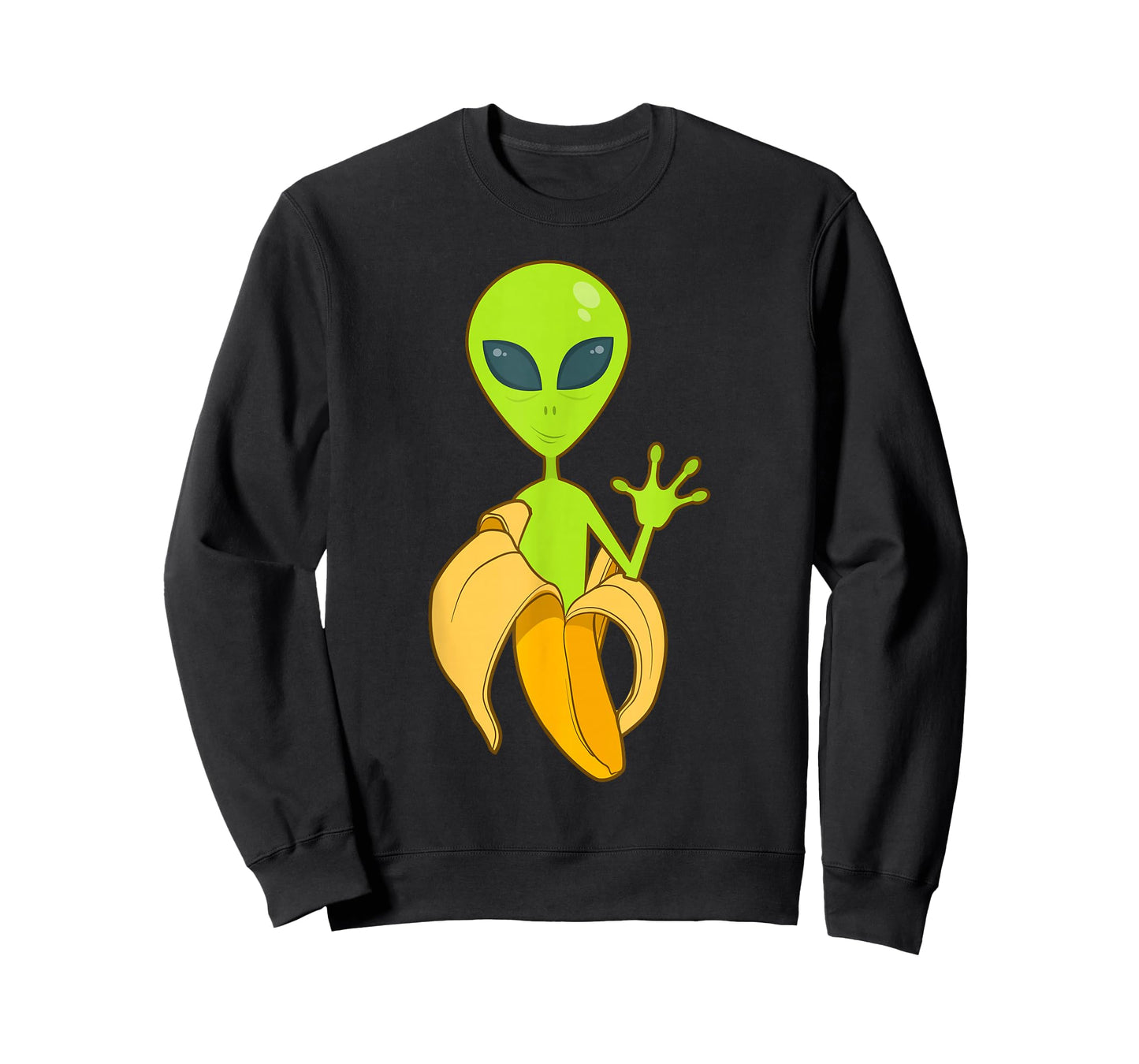 Alien in a Banana Extraterrestrial Roswell Funky T-Shirt T-Shirt