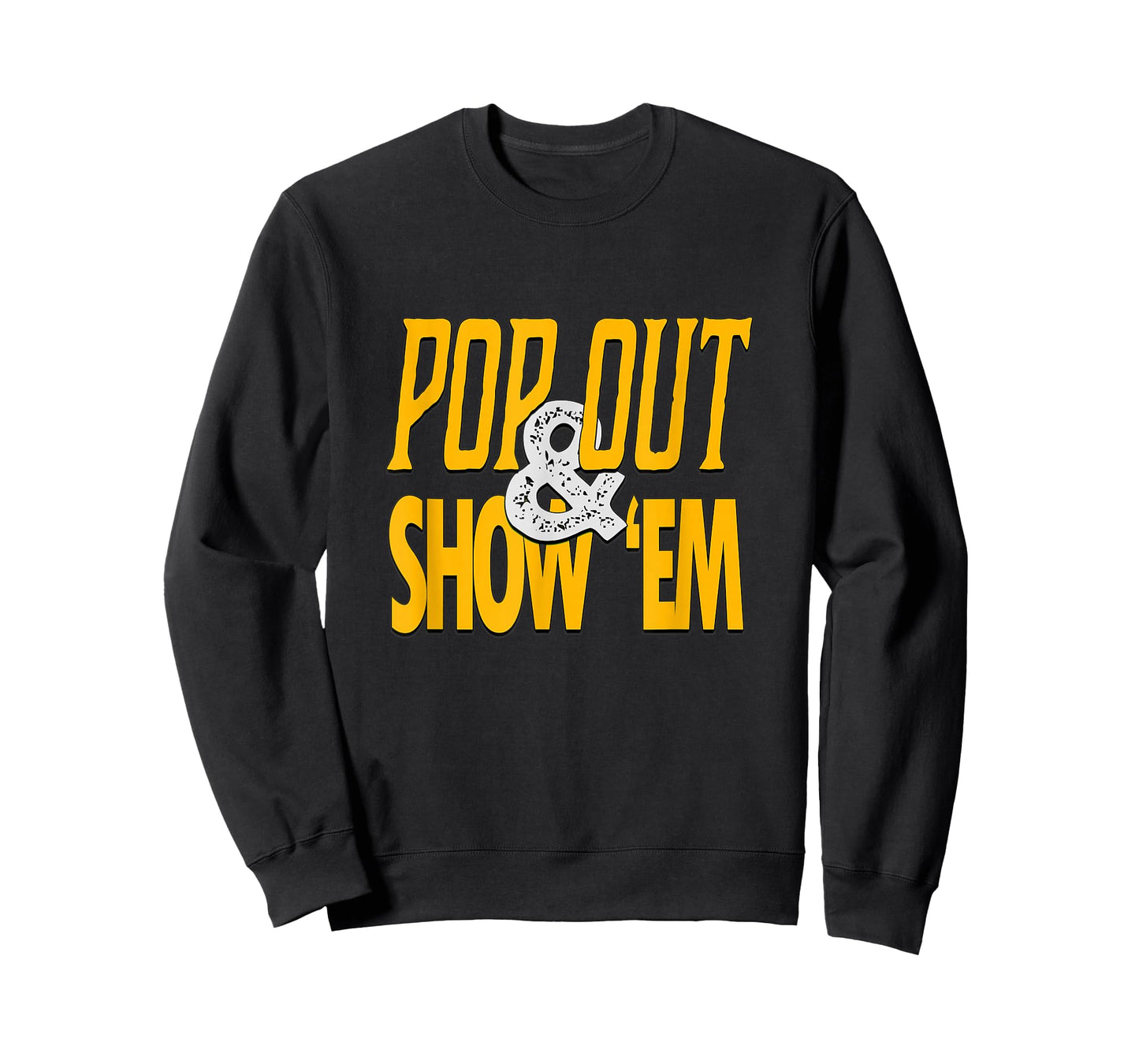 Varsity-Gold University Yellow Pop Out & Show 'Em Graphic T-Shirt