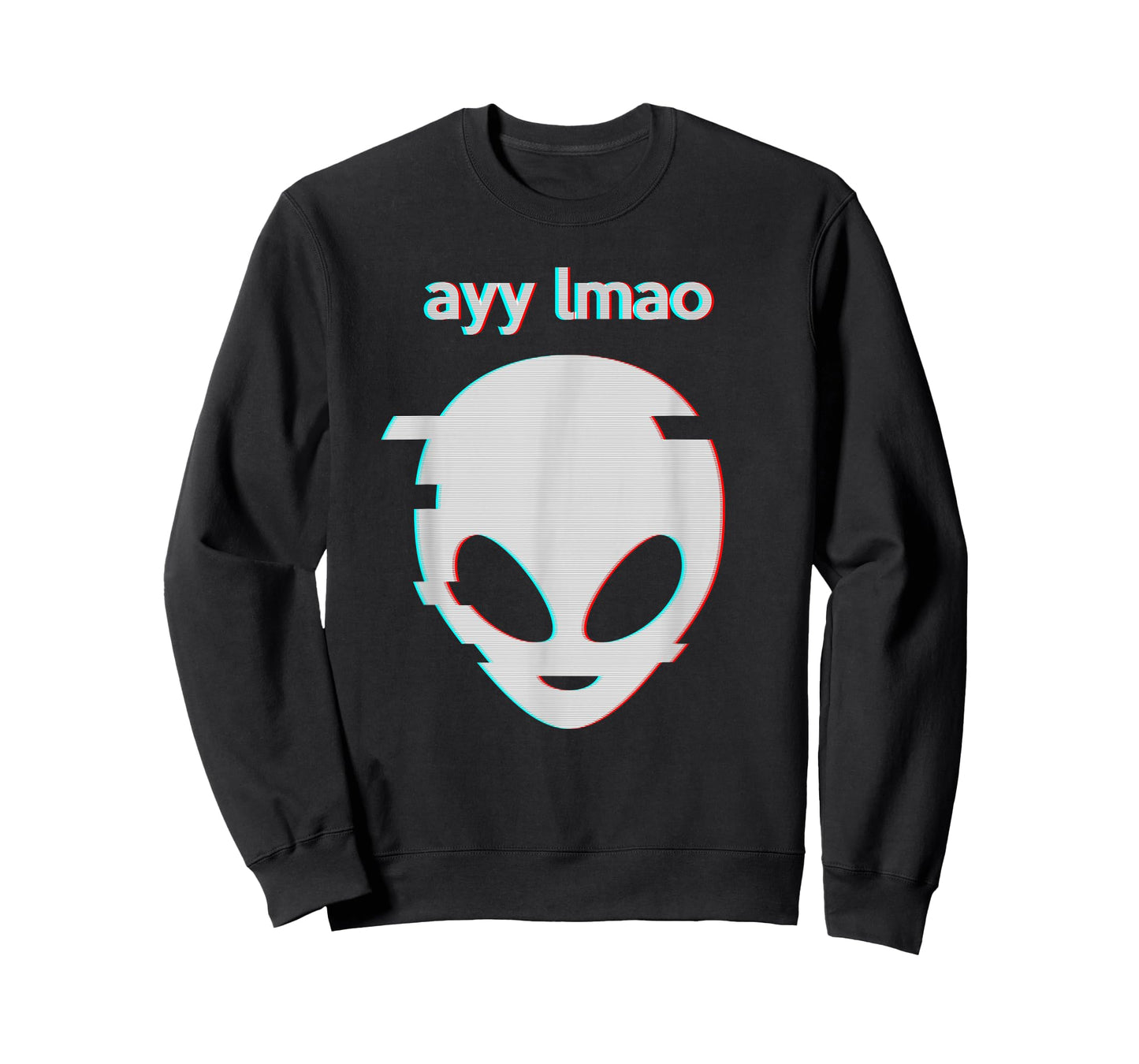 Vaporwave Ayy Lmao Meme Glitch art design Style Alien face T-Shirt