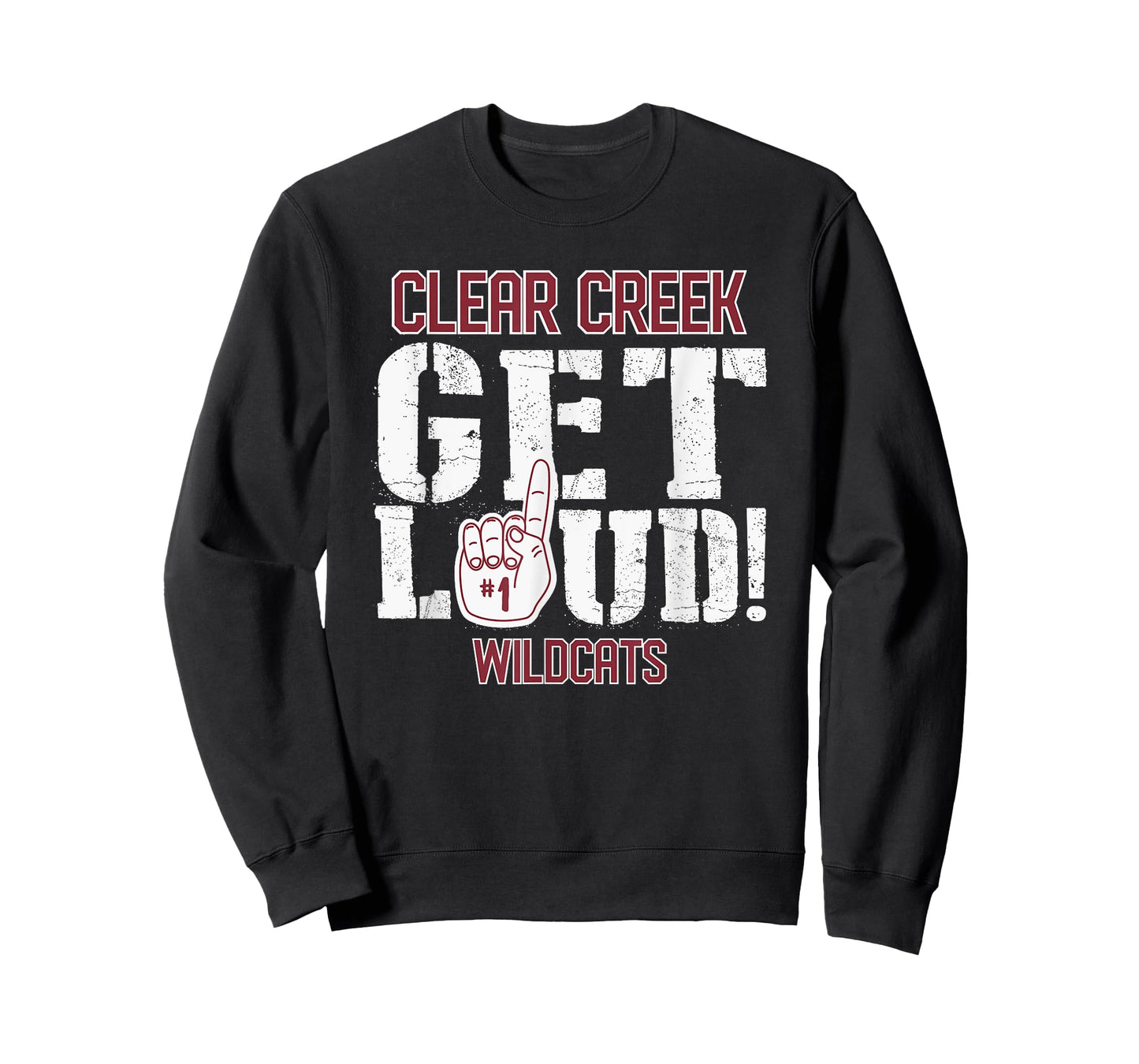 Clear Creek High School GET LOUD Wildcats T-Shirt