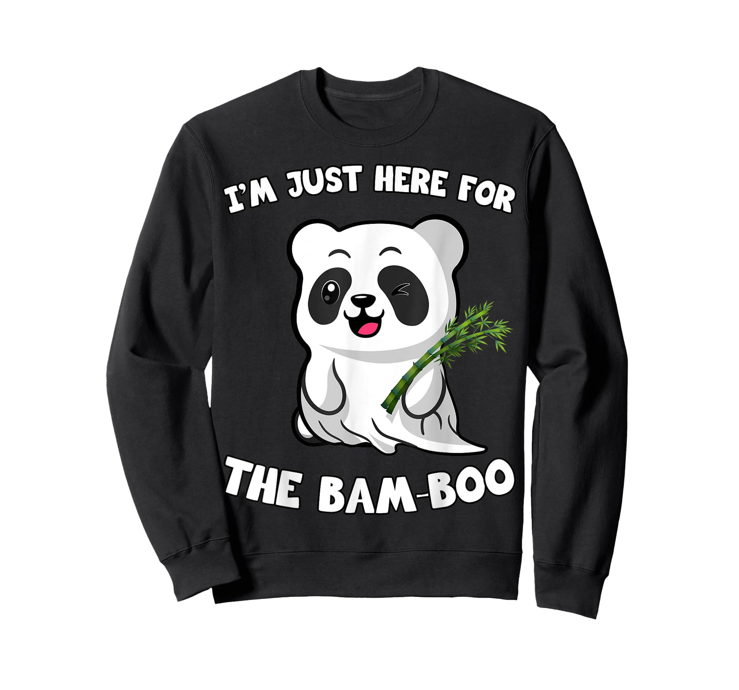 Panda Shirt, I'm Just Here For The Bam-Boo Funny Halloween T-Shirt