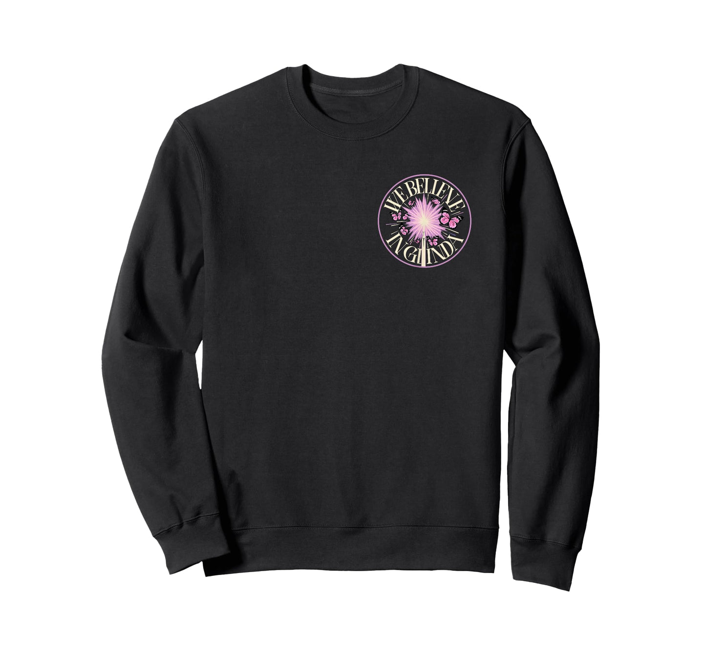 Wicked: for Good We Believe in Glinda Front & Black T-Shirt