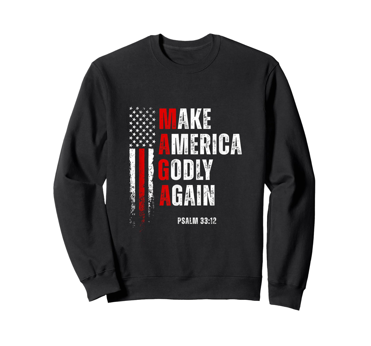 Jesus Make America Godly Again American Patriot Christian T-Shirt