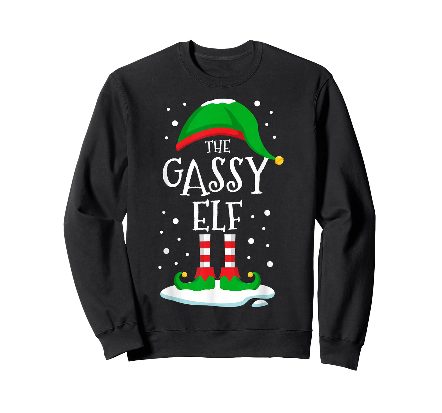 The Gassy Elf Christmas Family Matching Xmas Farting Funny T-Shirt