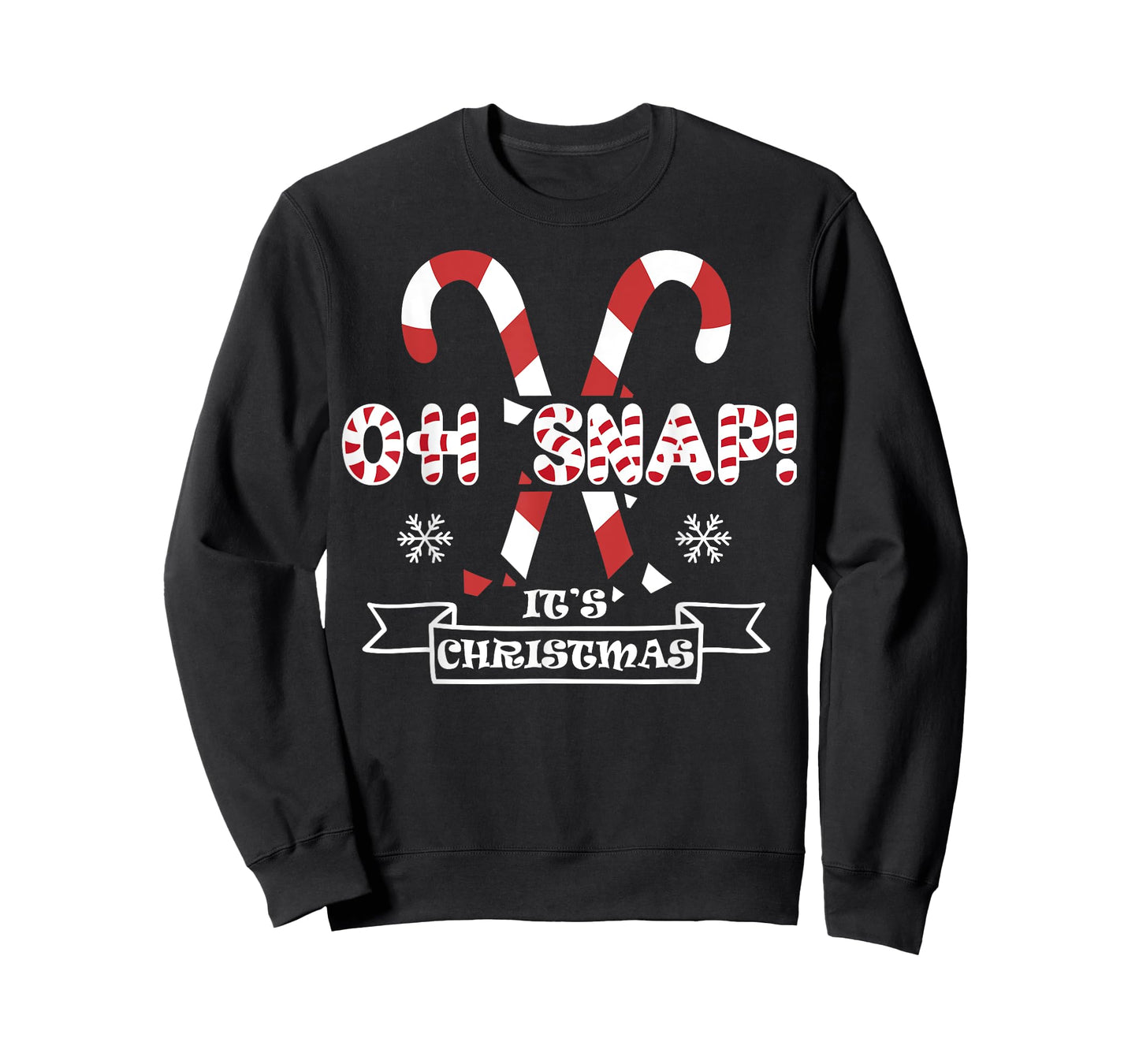 Oh Snap! It's Christmas Candy Canes Funny Holiday T-Shirt