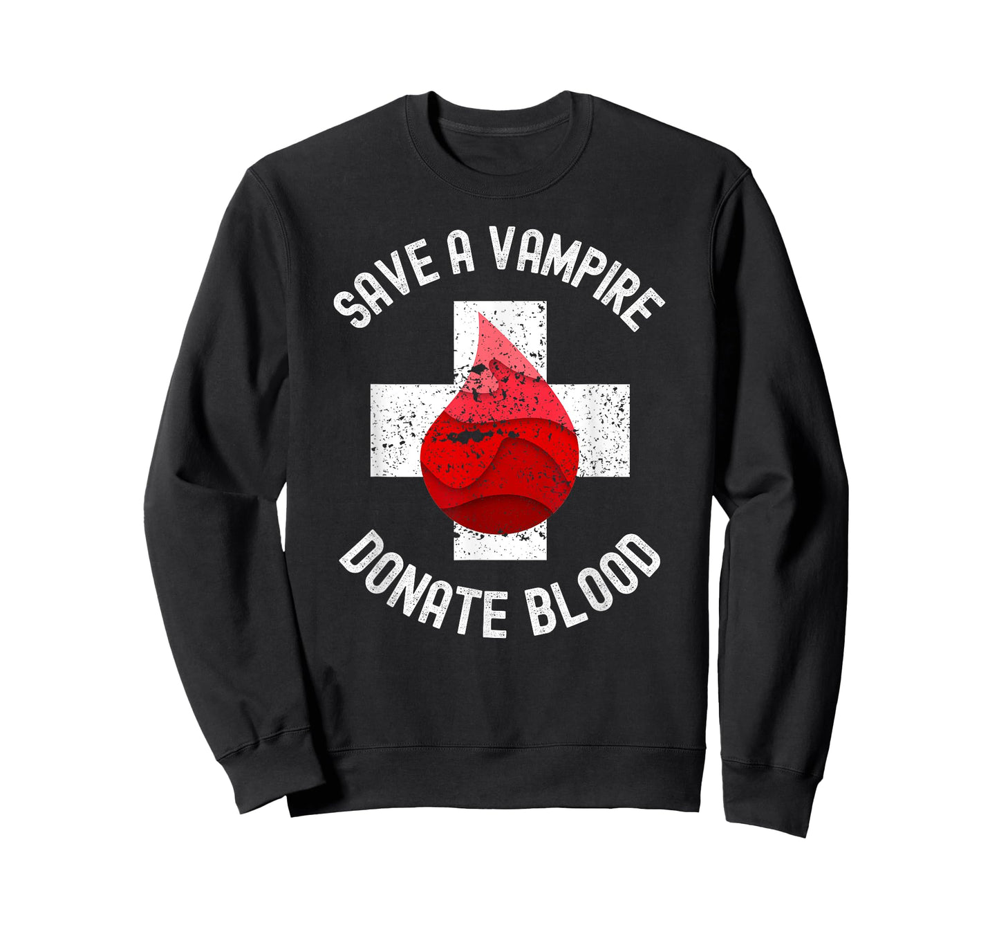 Save A Vampire Donate Blood Funny Halloween T-Shirt