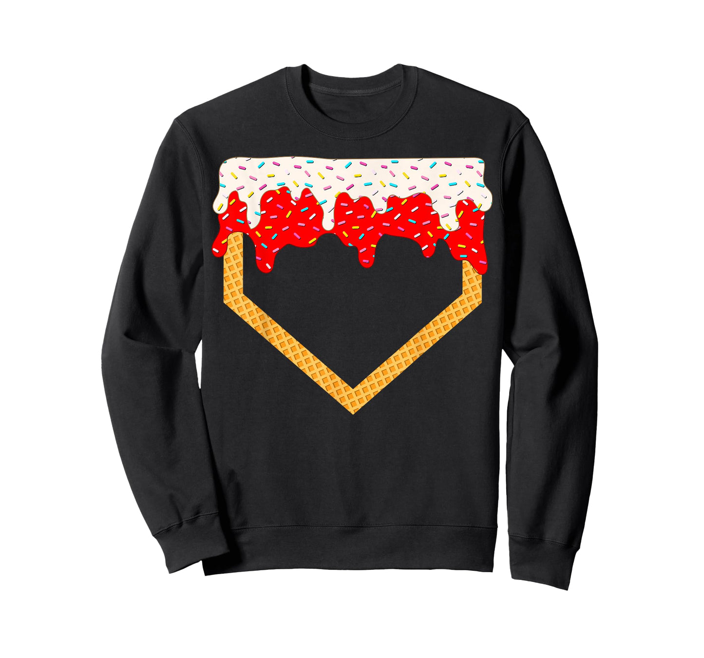 Baseball Drip Boys Home Plate Ice Cream sprinkles Sports Boy T-Shirt