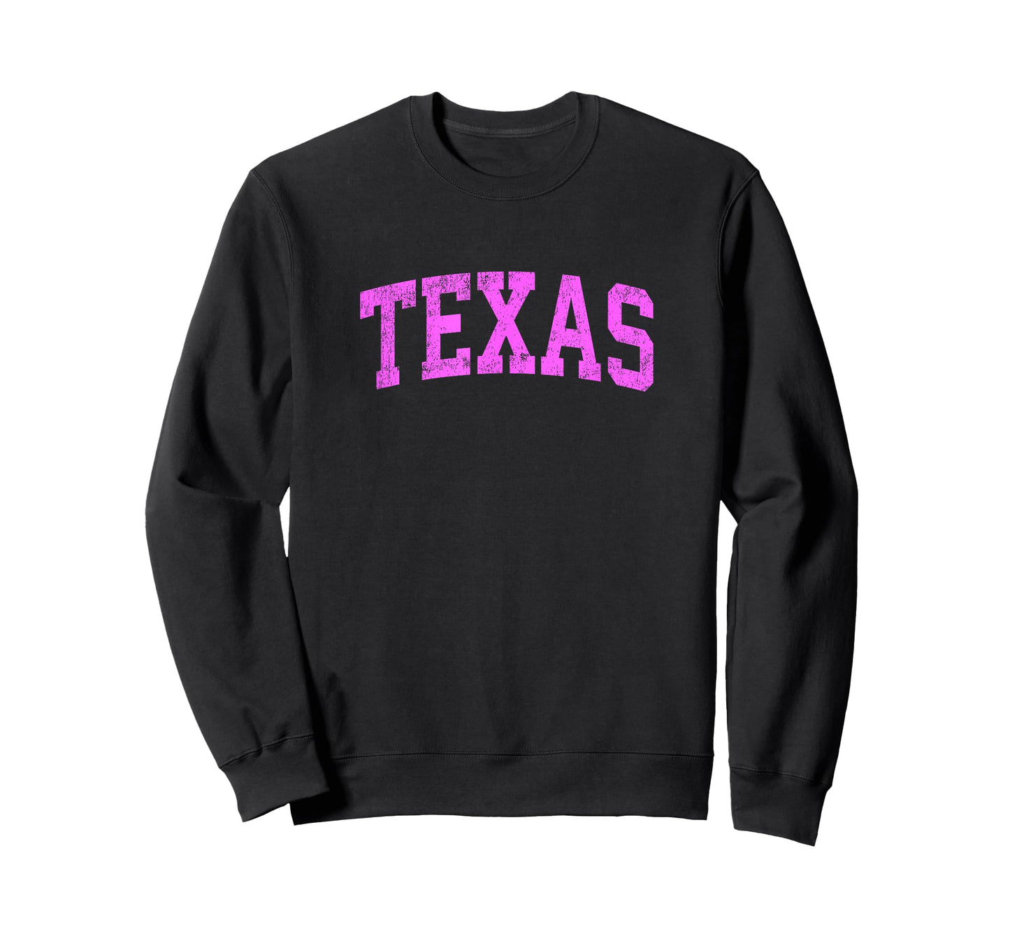 Texas TX Vintage Athletic Sports Pink Design T-Shirt