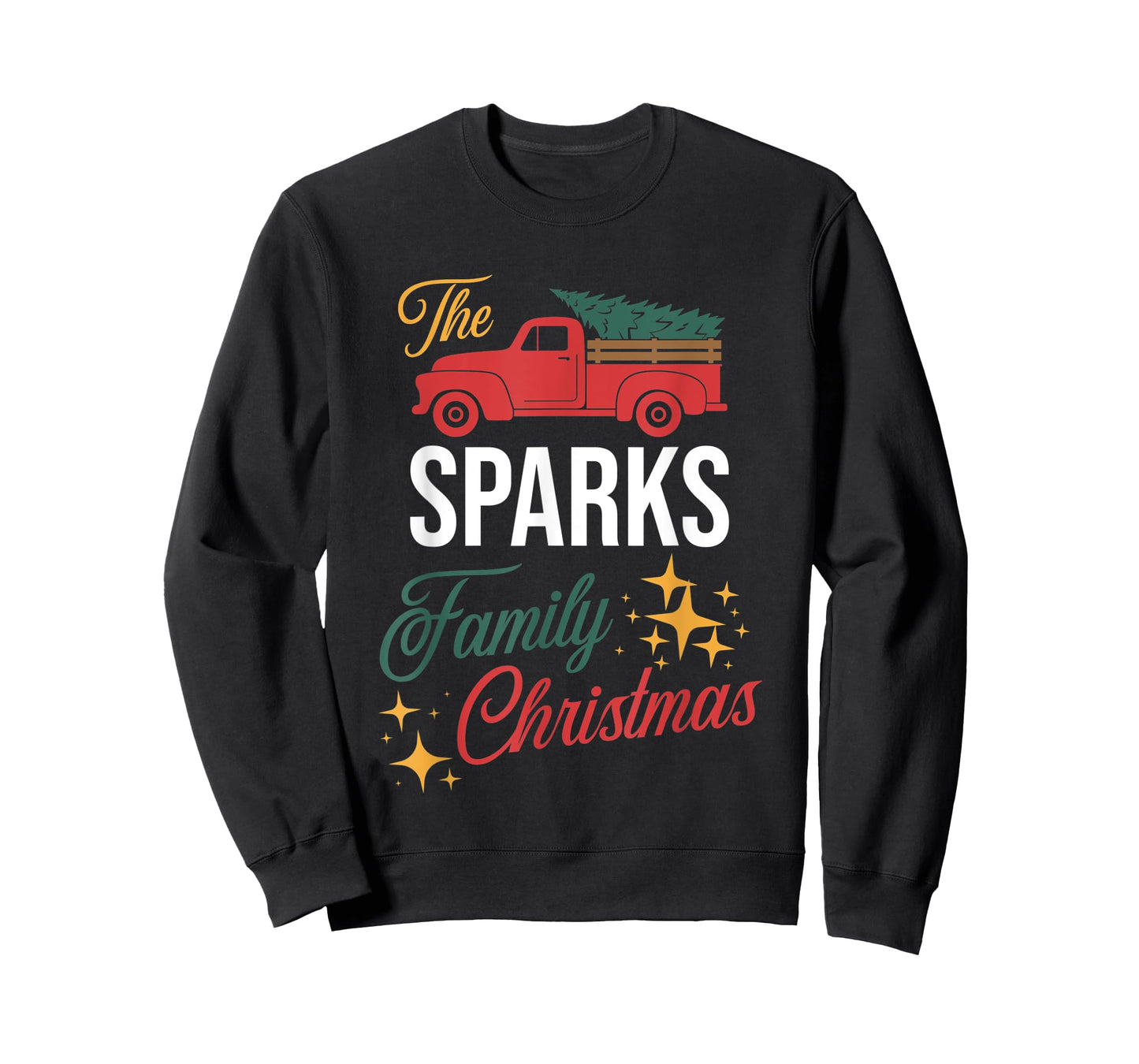 The Sparks Family Christmas Matching Pajamas Group Gift T-Shirt