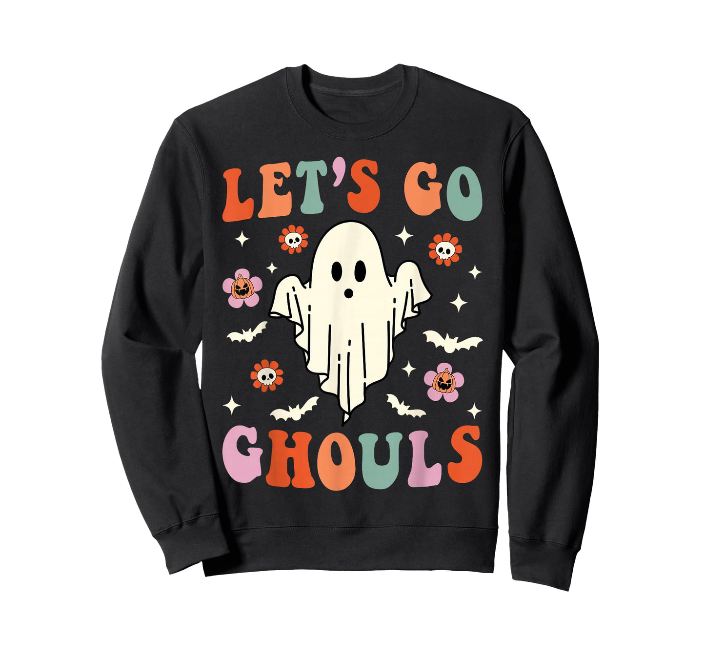 Let's Go Ghouls Ghost Halloween Spooky Bachelorette T-Shirt