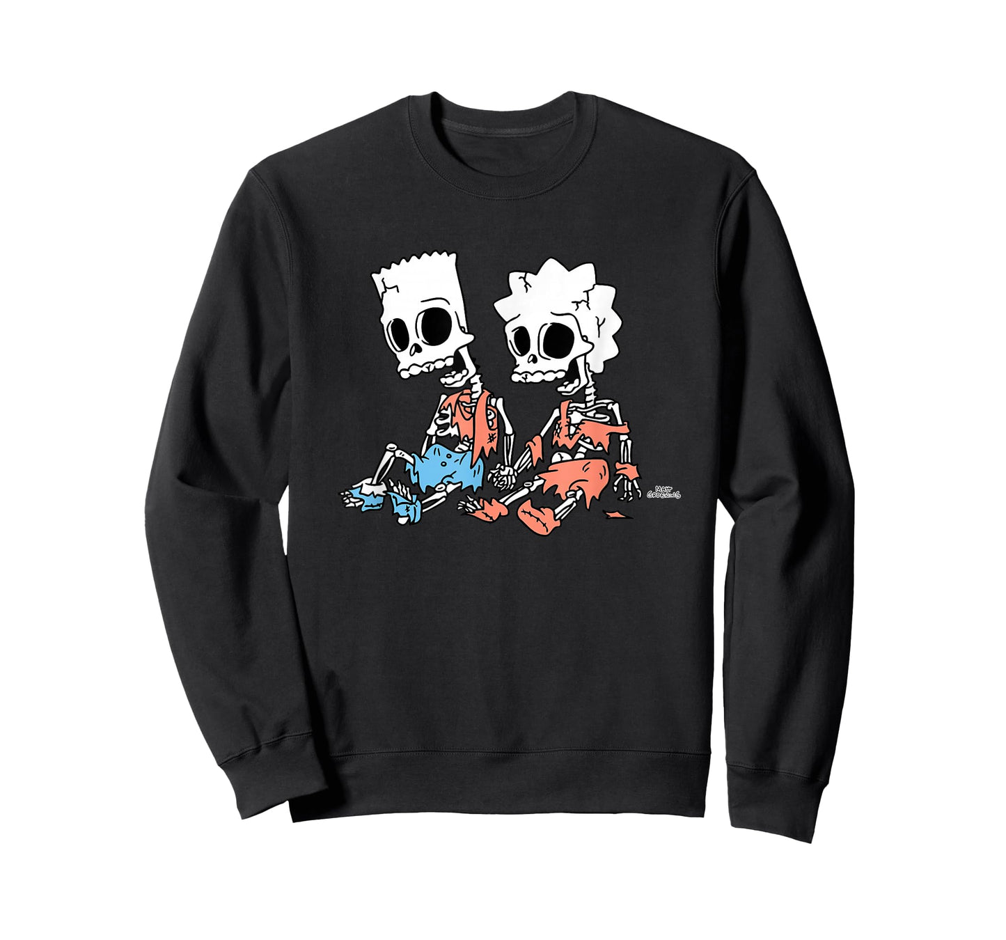 The Simpsons Bart and Lisa Skeletons Treehouse of Horror T-Shirt
