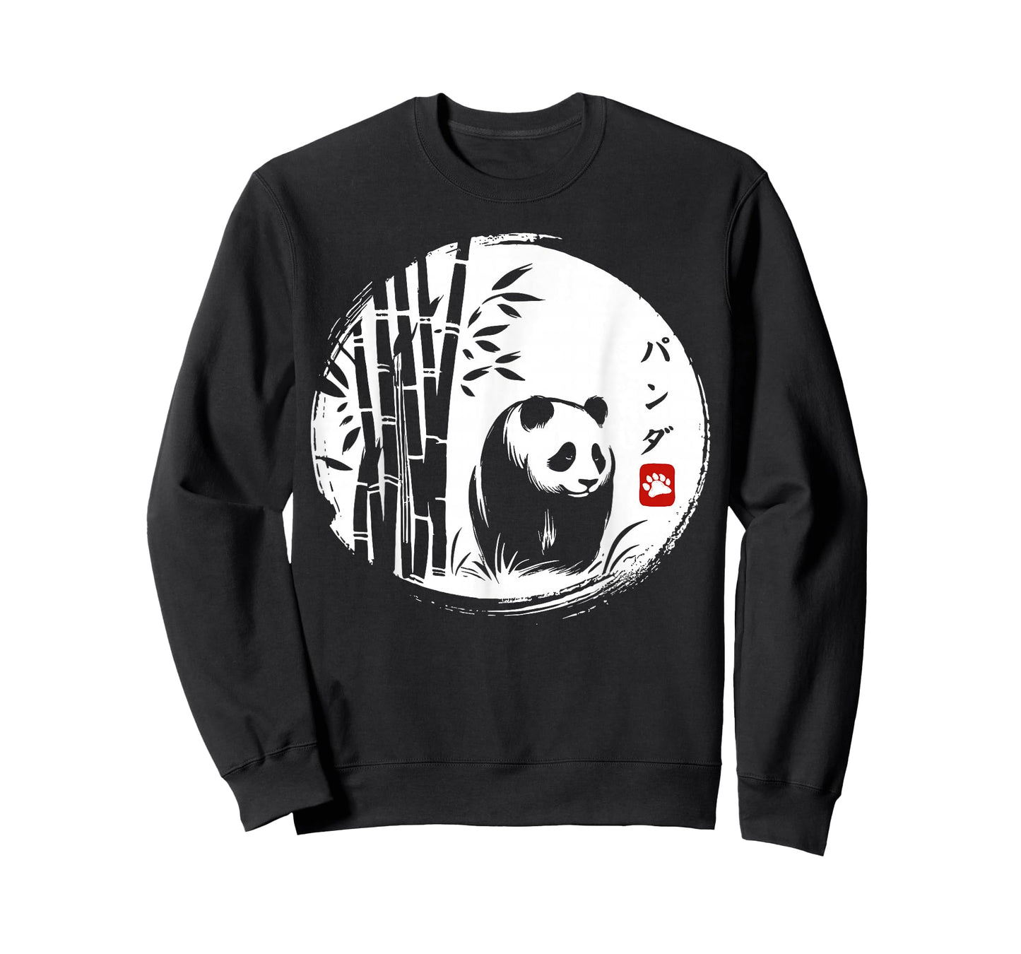 Kawaii Panda Ink Japanese Streetwear Novelty Funny Panda T-Shirt
