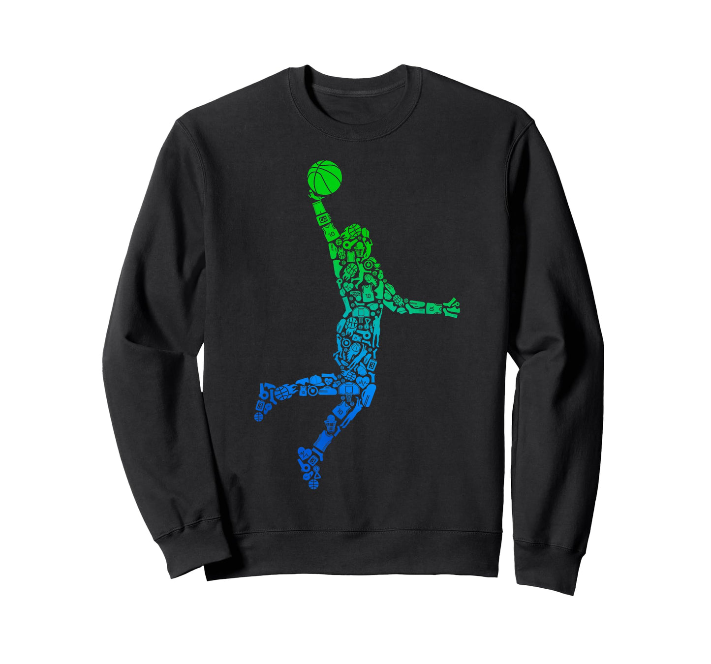 Basketball Player Dunking Symbols Boys Kids Men Basketball T-Shirt