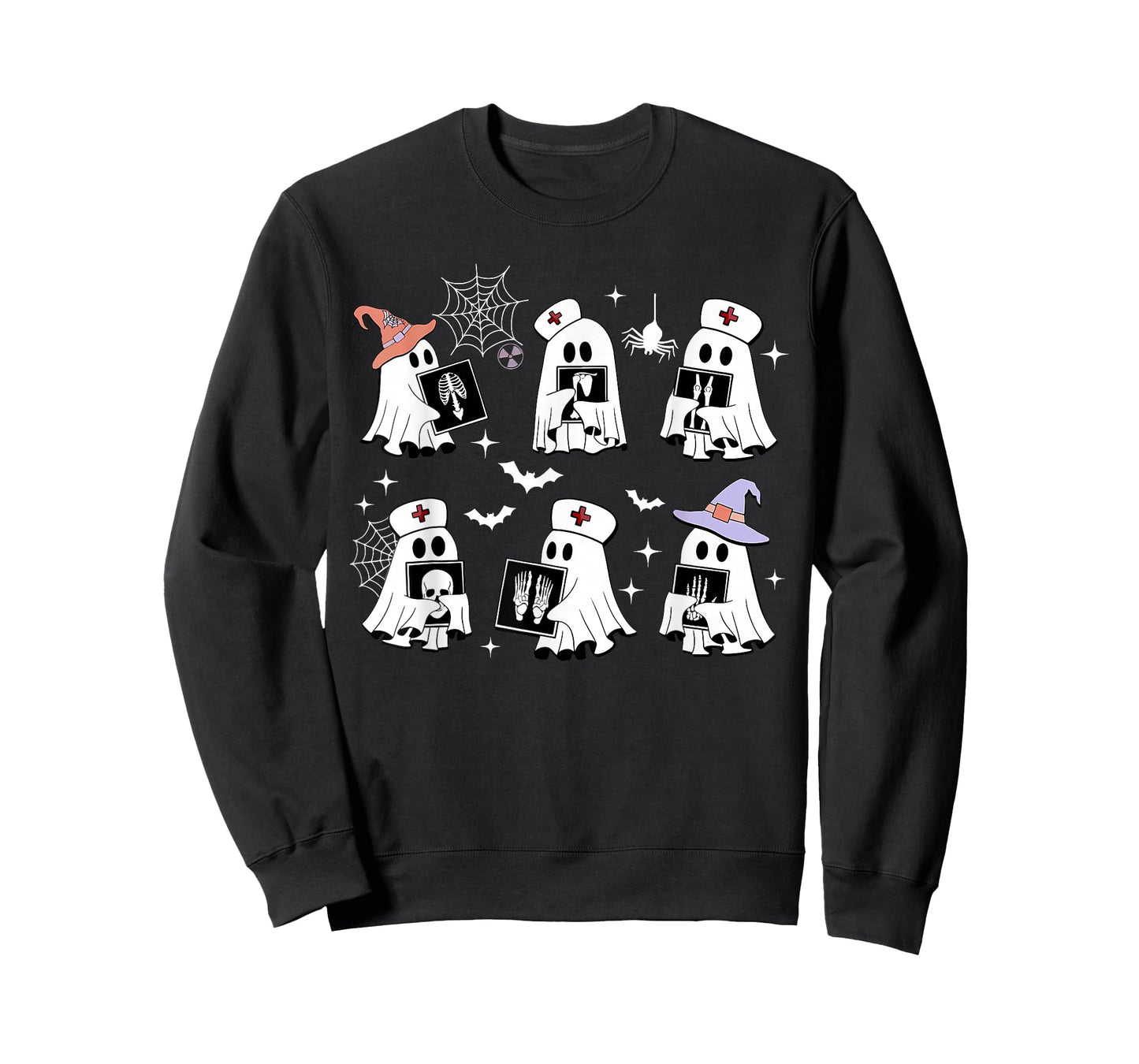 Funny X-ray Tech Ghosts Boo Sheet Radiology Spooky Halloween T-Shirt