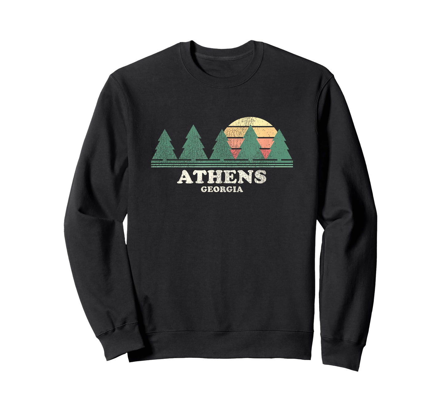 Athens GA Vintage Throwback Tee Retro 70s Design T-Shirt