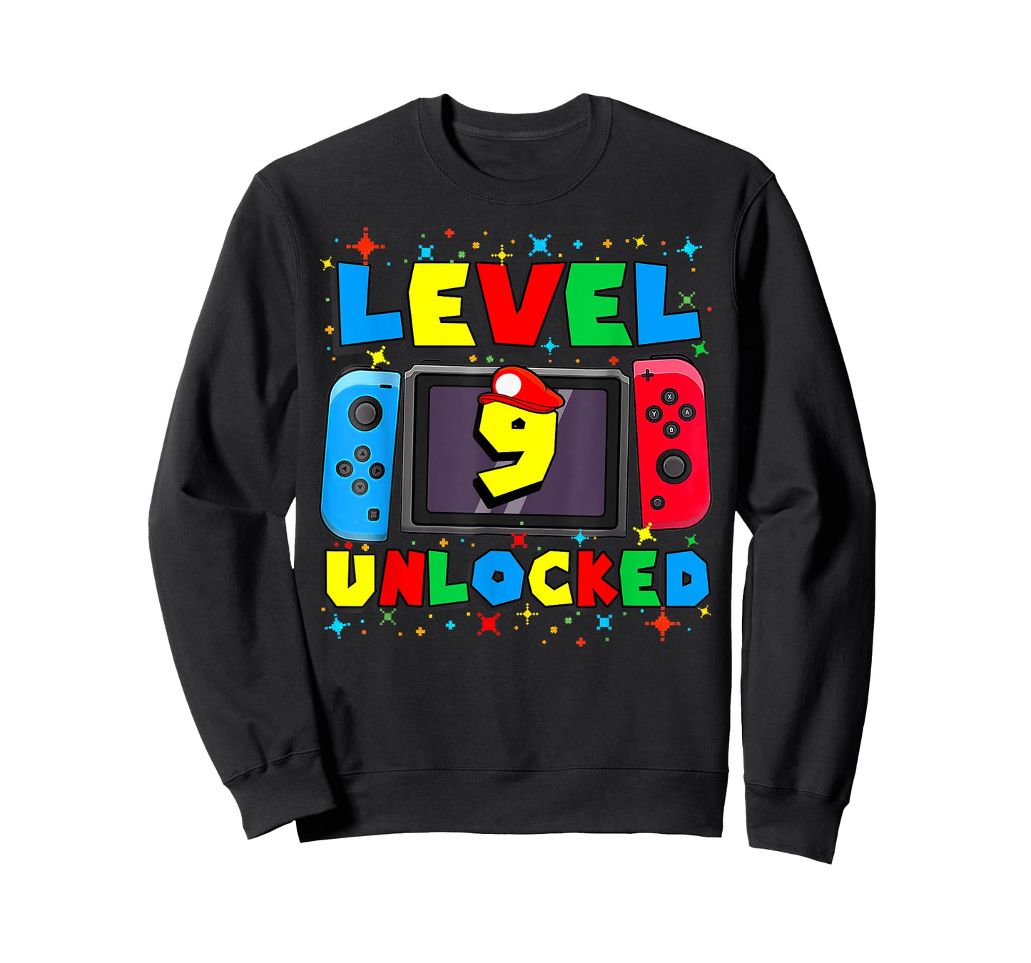 Level 9 Unlocked Gamer 9th Birthday Gift Video Game Boys T-Shirt