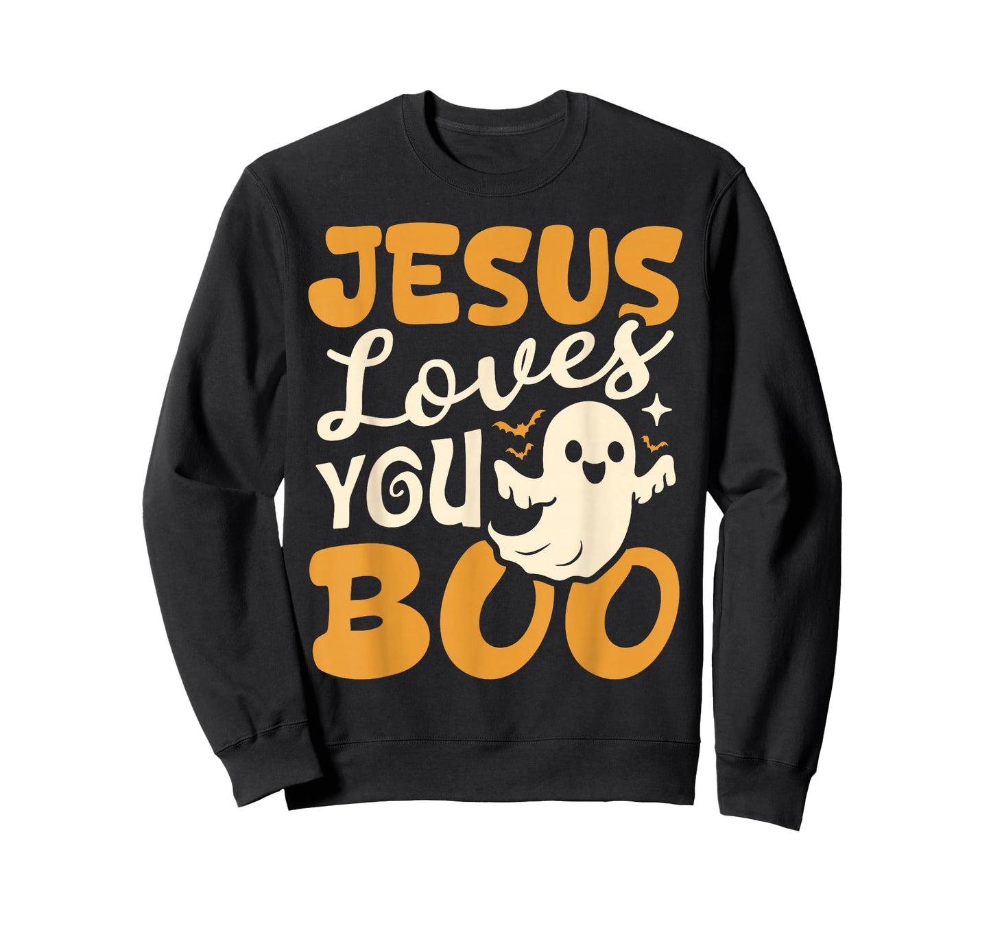 Jesus Loves You Boo Christian Halloween Ghost Funny T-Shirt