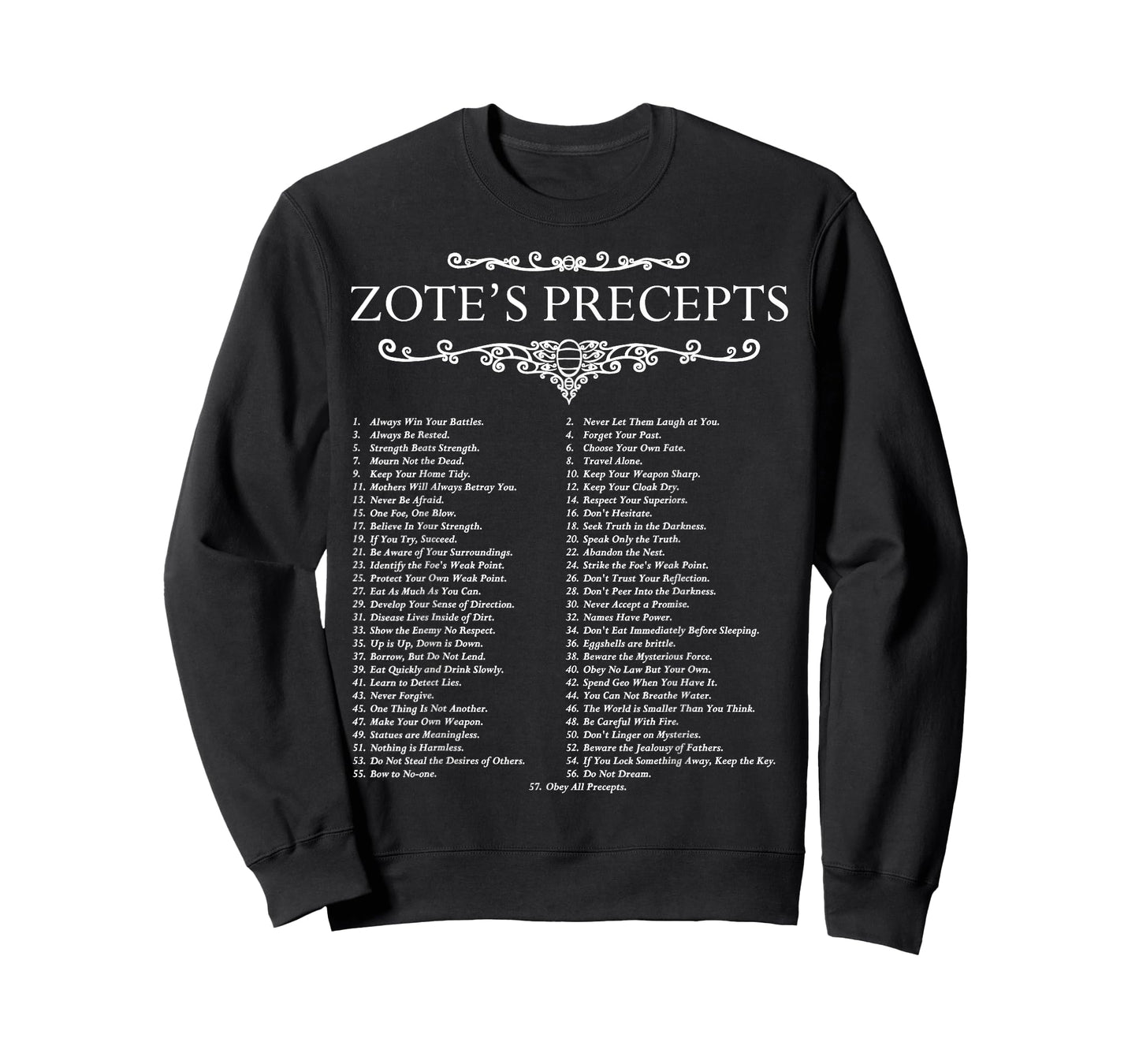 Funny Nerdy Zote's Precepts Knight Gamer T-Shirt