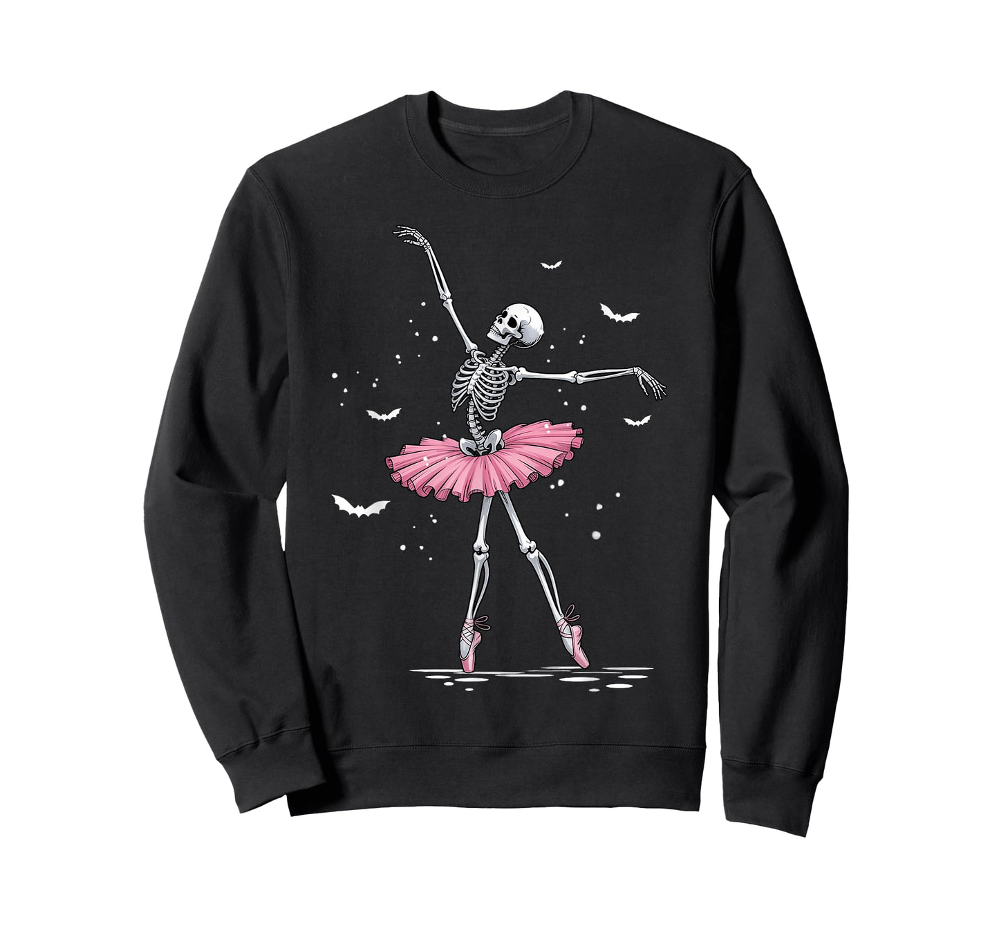 Ballerina Ballet Dance Halloween Dancing Skeleton Women Girl T-Shirt