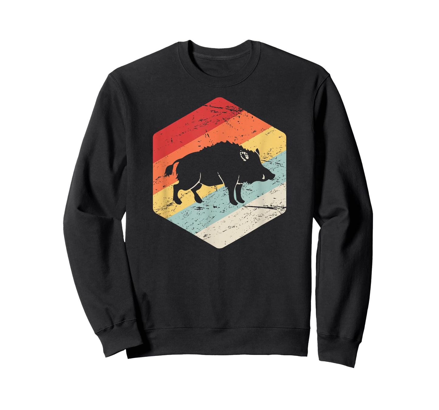 Retro Vintage Wild Hog Hunter T-Shirt / Gift For Pig Hunters T-Shirt