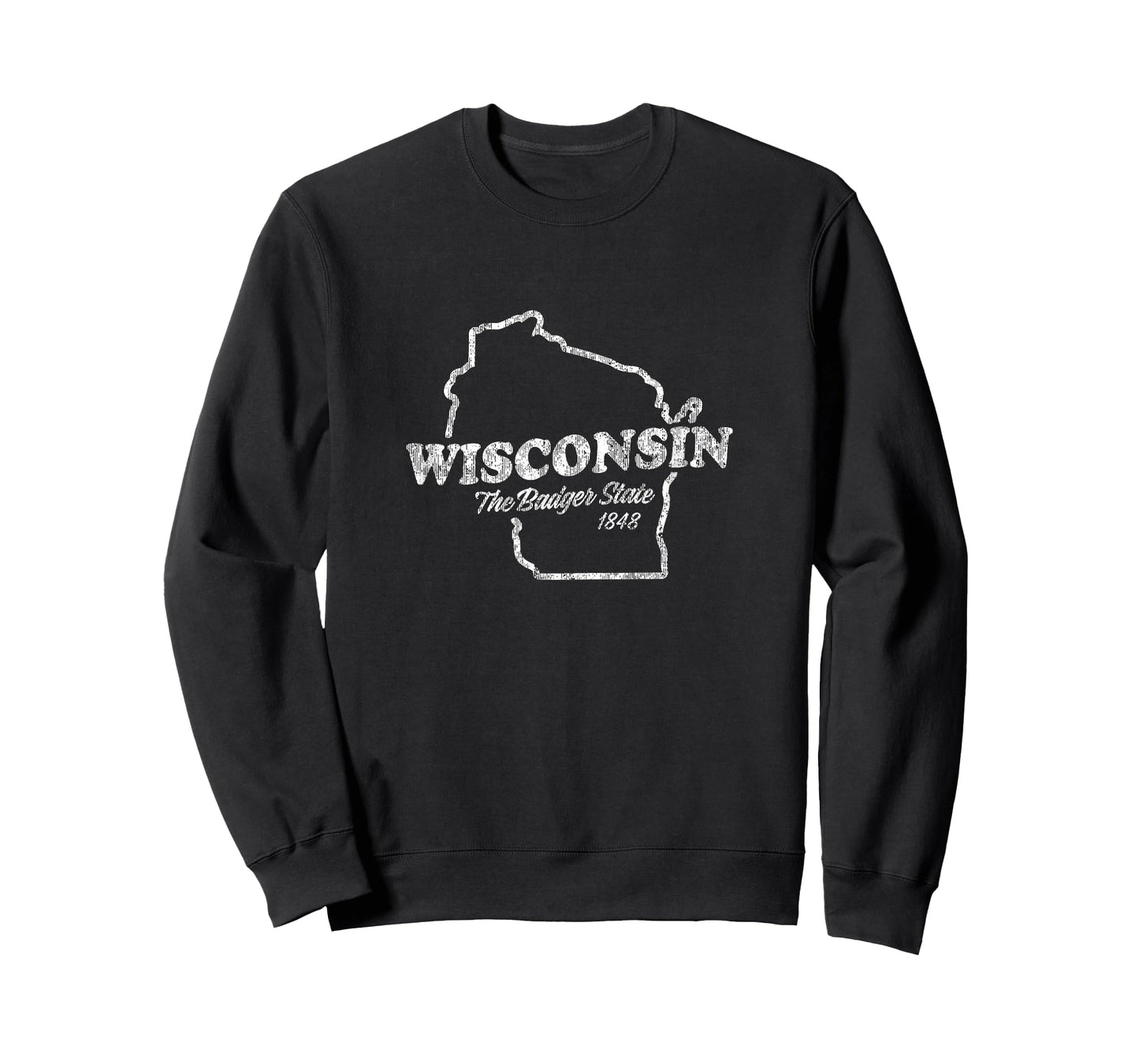 Wisconsin T-Shirt Vintage Graphic Tee WI The Badger State T-Shirt